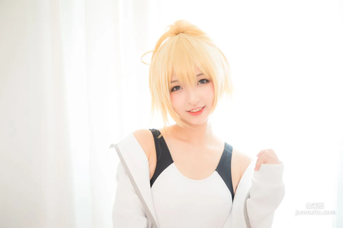 Kagurazaka Mafuyu Jeanne Swimsuit [Cosplay Girl] Photo Set photo 5