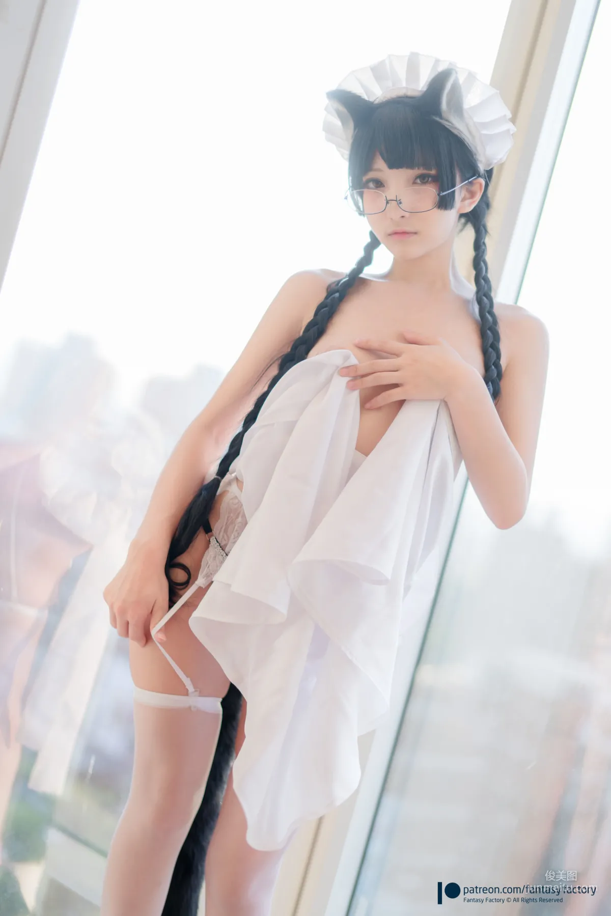 COSER小丁《黑猫女仆》 [Fantasy Factory] 写真集44