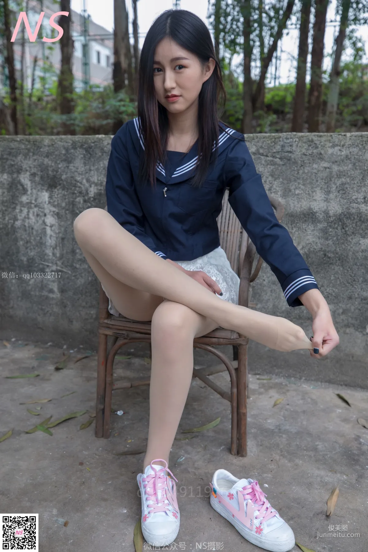 北北《制服肉丝超短裙》 [纳丝摄影] 写真集39