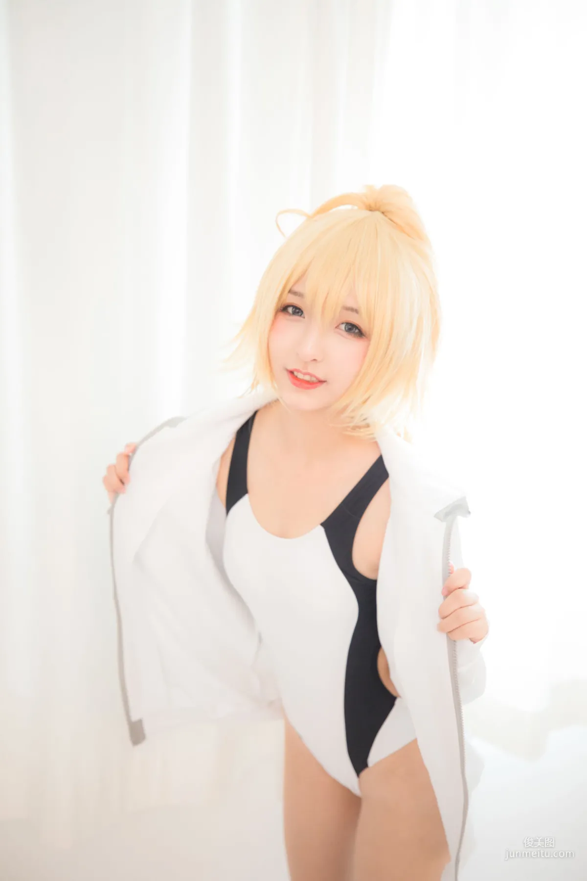Kagurazaka Mafuyu Jeanne Swimsuit [Cosplay Girl] Photo Set photo 2