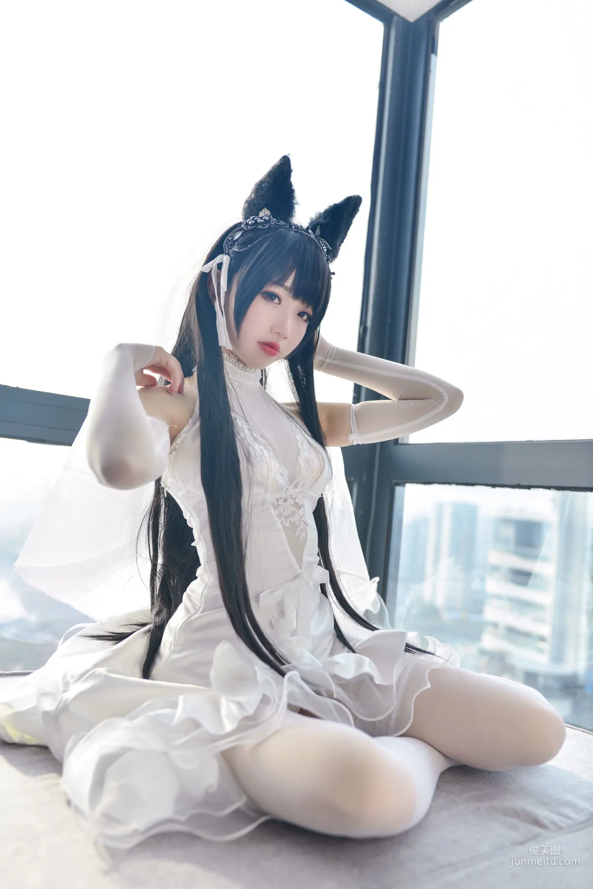 雪琪SAMA《爱宕婚纱》 [福利COSPLAY] 写真集18