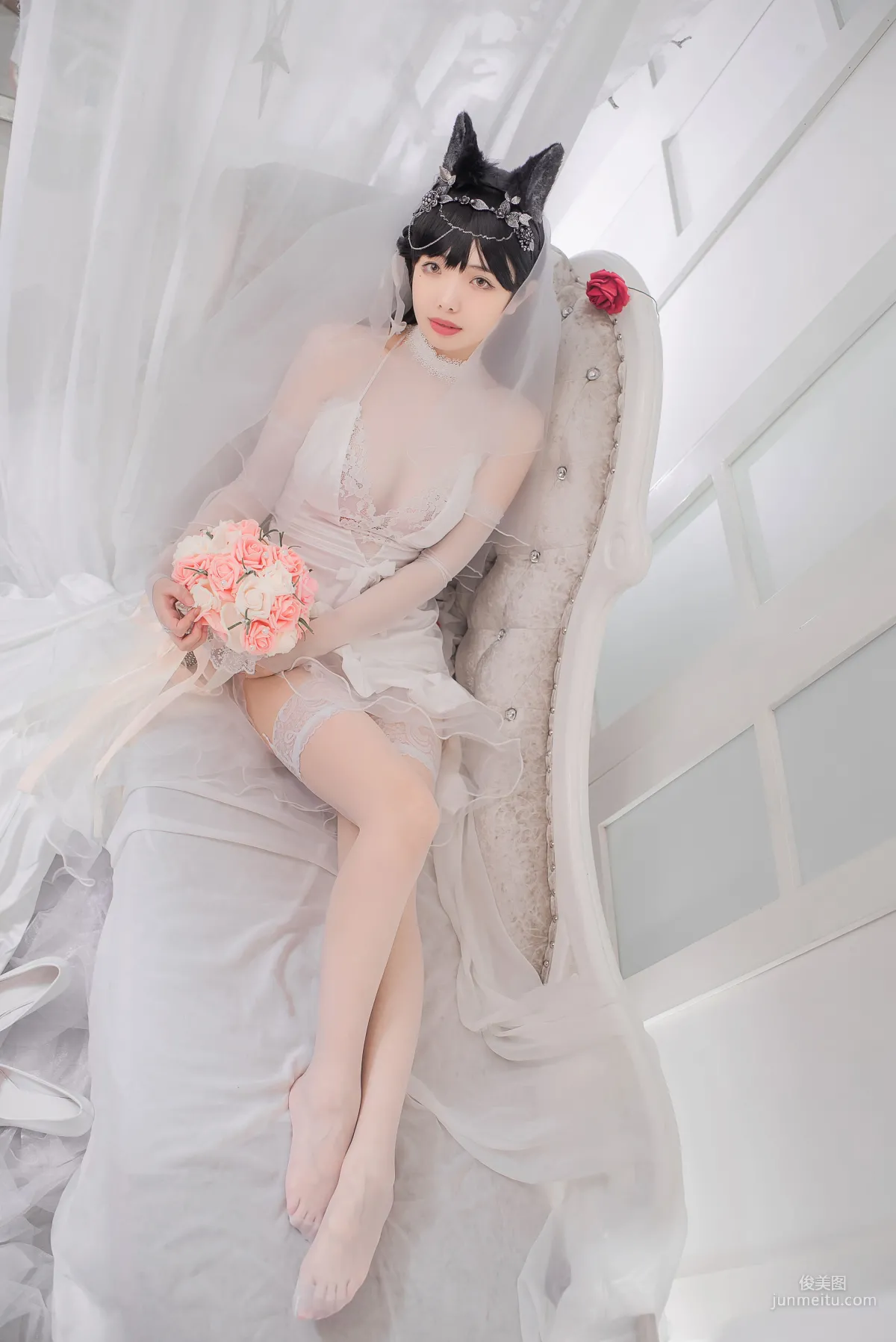 Wenmei Bujiang Daoli, Atago Bride [COSPLAY Web Idols] Photo Set photo 12