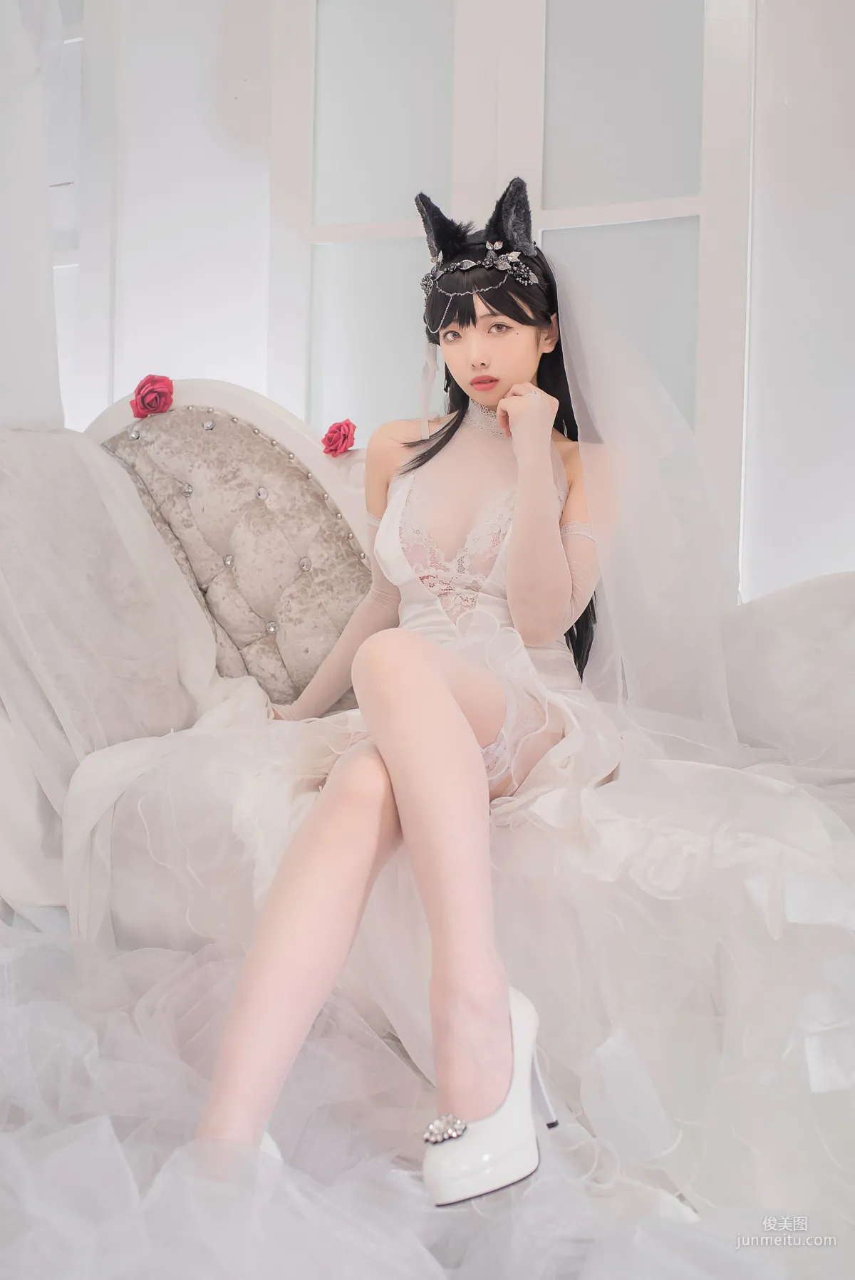 Wenmei Bujiang Daoli, Atago Bride [COSPLAY Web Idols] Photo Set photo 5