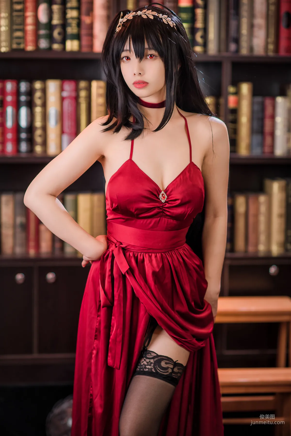 Wenmei Bujiang Daoli, Azur Lane Taihou Dress [COSPLAY] Photo Set photo 3