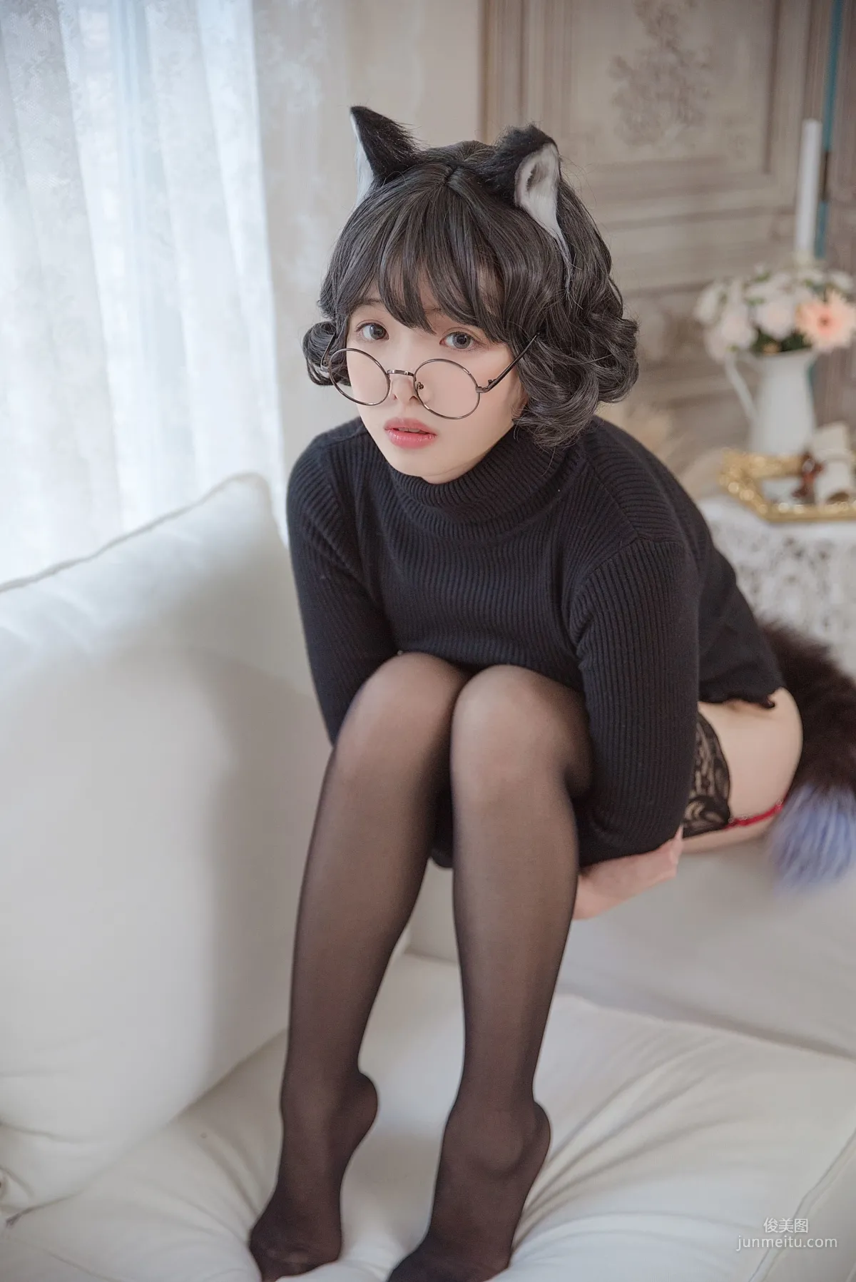 Wenmei Bujiang Daoli, Black Cat Lingerie [COSPLAY] Photo Set photo 25