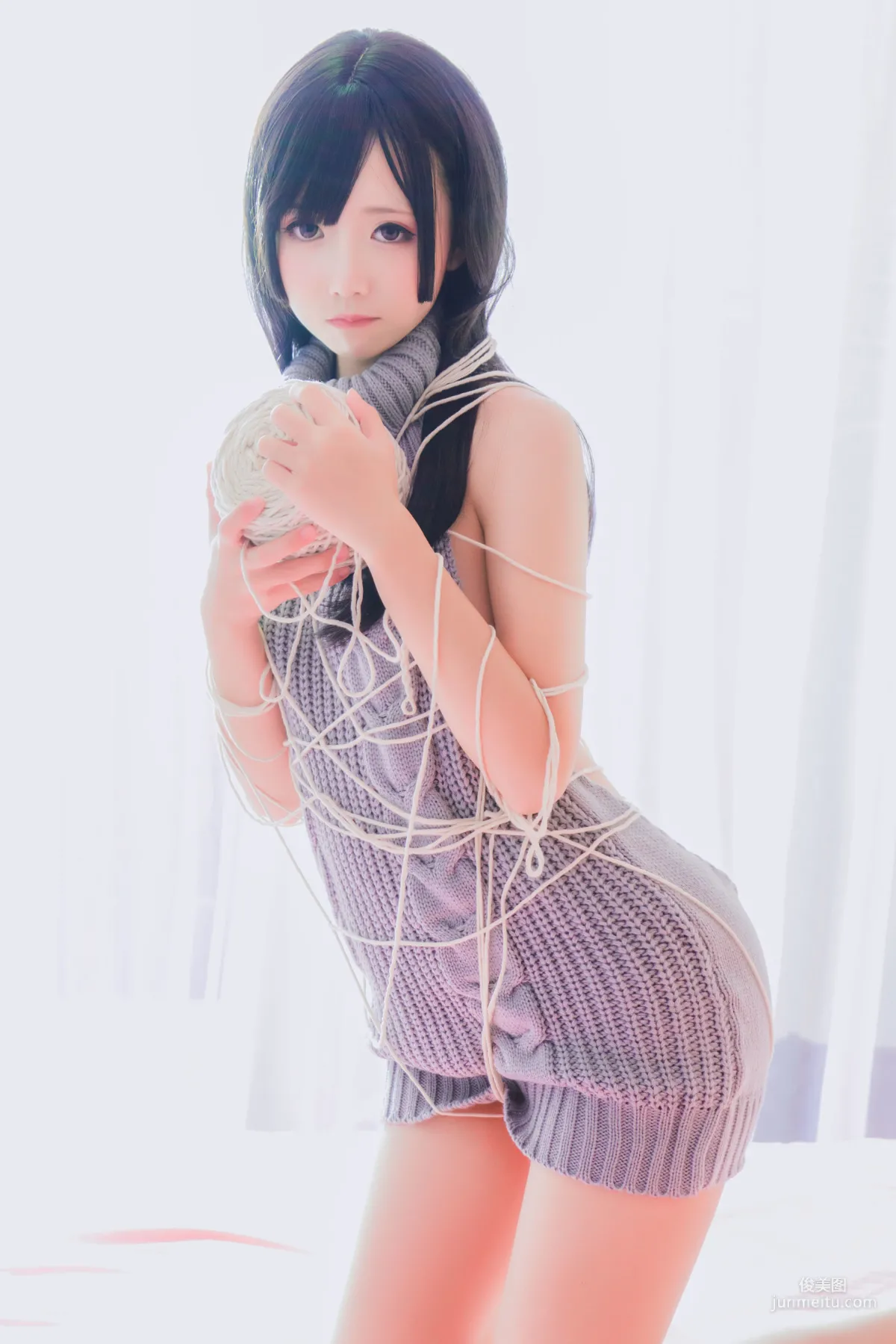 面餅仙兒《露背毛衣！！》 [福利COSPLAY] 寫真集 7