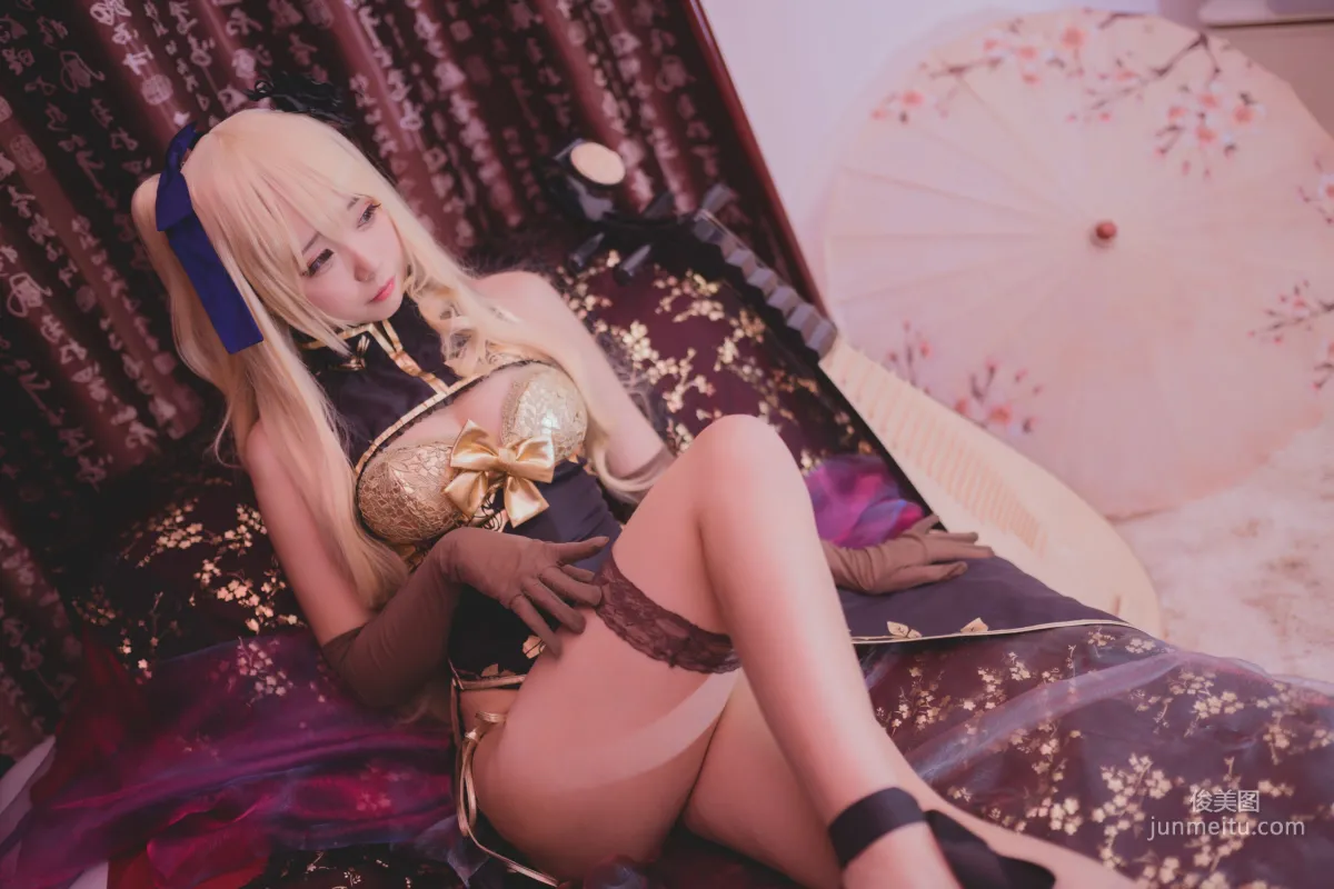 Xiaoye Meizi w 'Golden Lotus Qipao' [COSPLAY Beauty] Photo Set photo 11