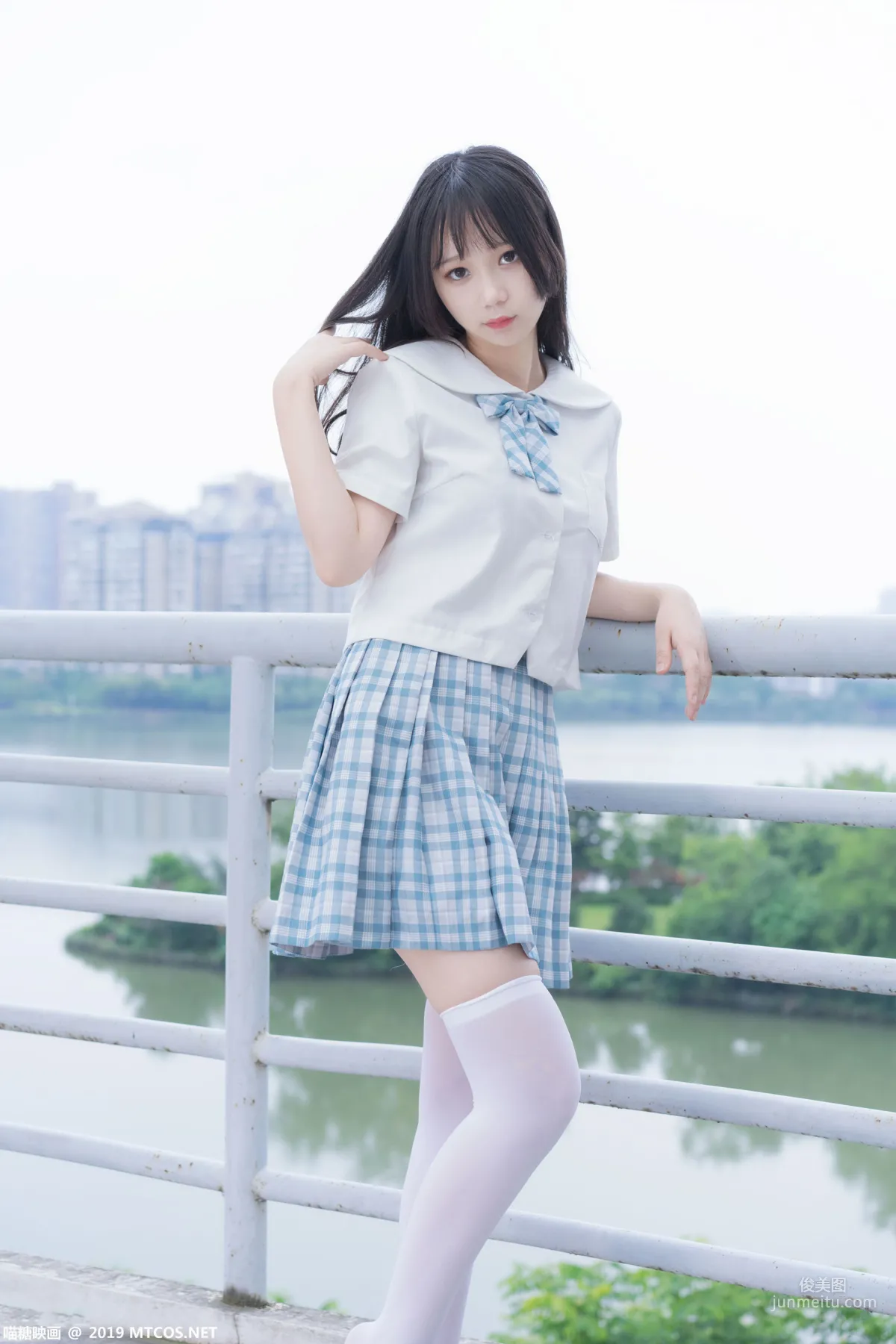 《白絲格子裙少女》 [喵糖映畫] VOL.015 寫真集 1