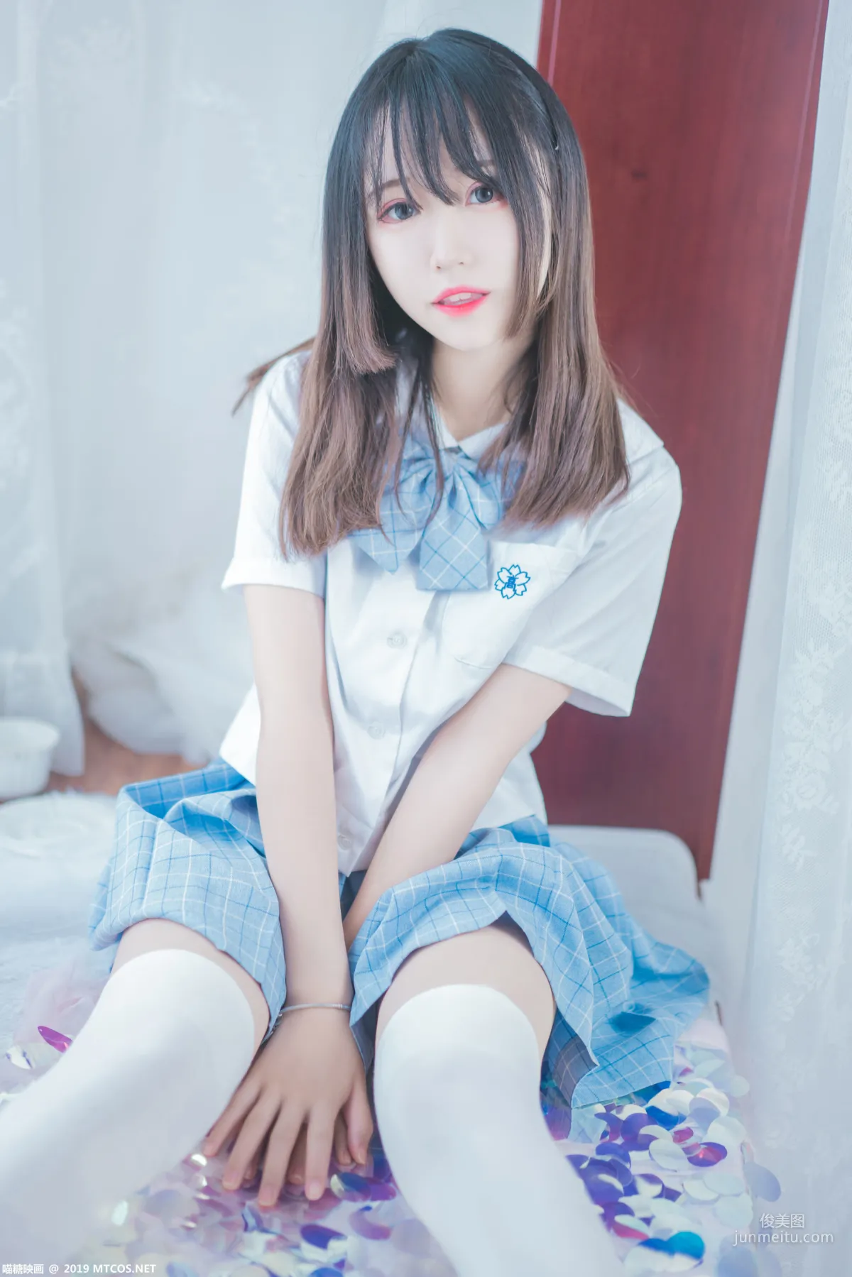 《蓝白梦幻少女》 [喵糖映画] VOL.019 写真集41