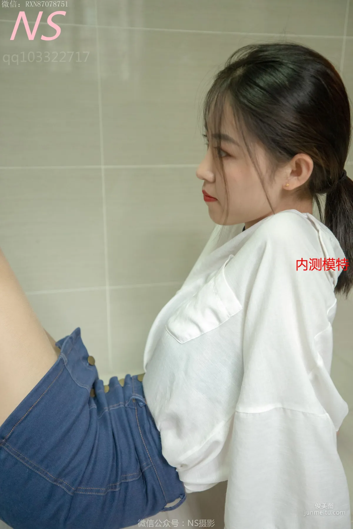 小狐狸《纯纯女孩居家肉丝》 [纳丝摄影] 写真集34