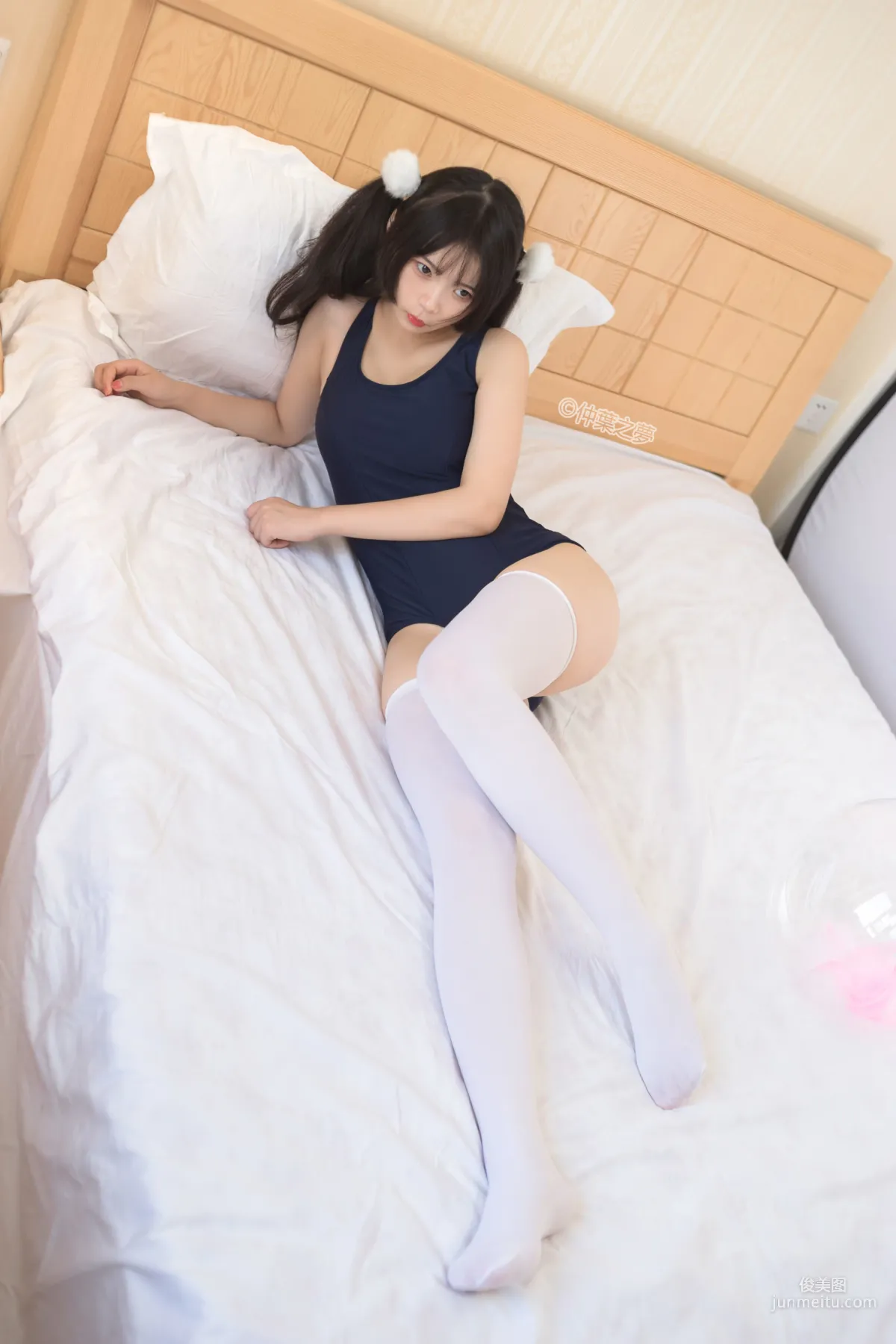 White Stockings School Swimsuit [Qinglan Yinghua] SPL.011 Photo Set photo 36