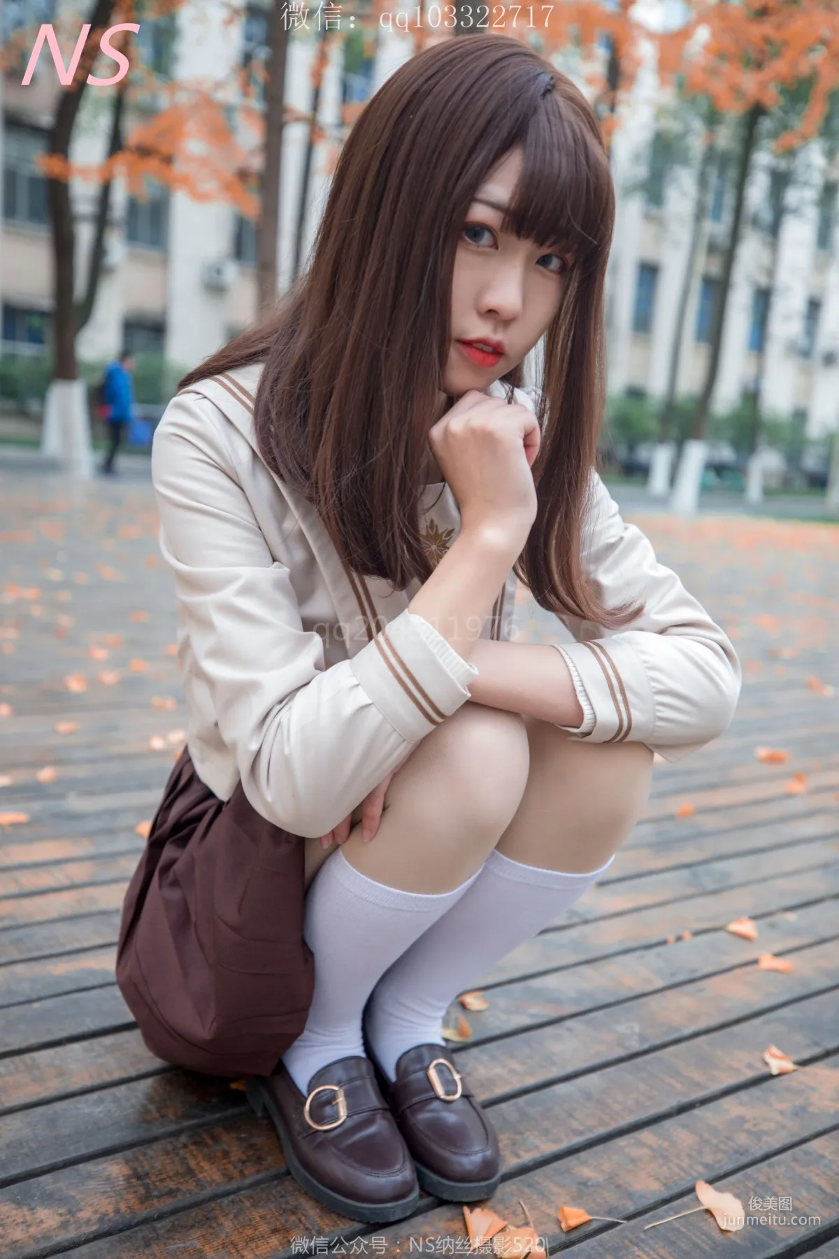 枫之少女《白丝肉丝萌萌哒的枫》 [纳丝摄影] 写真集15