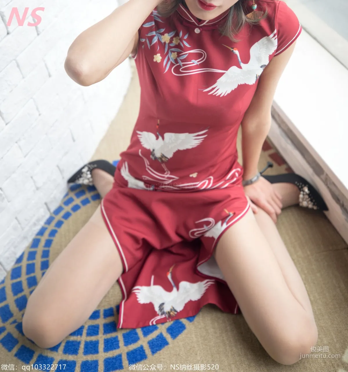Zhang Ruoruo, Qipao and Stockings [NASI] Photo Set photo 7