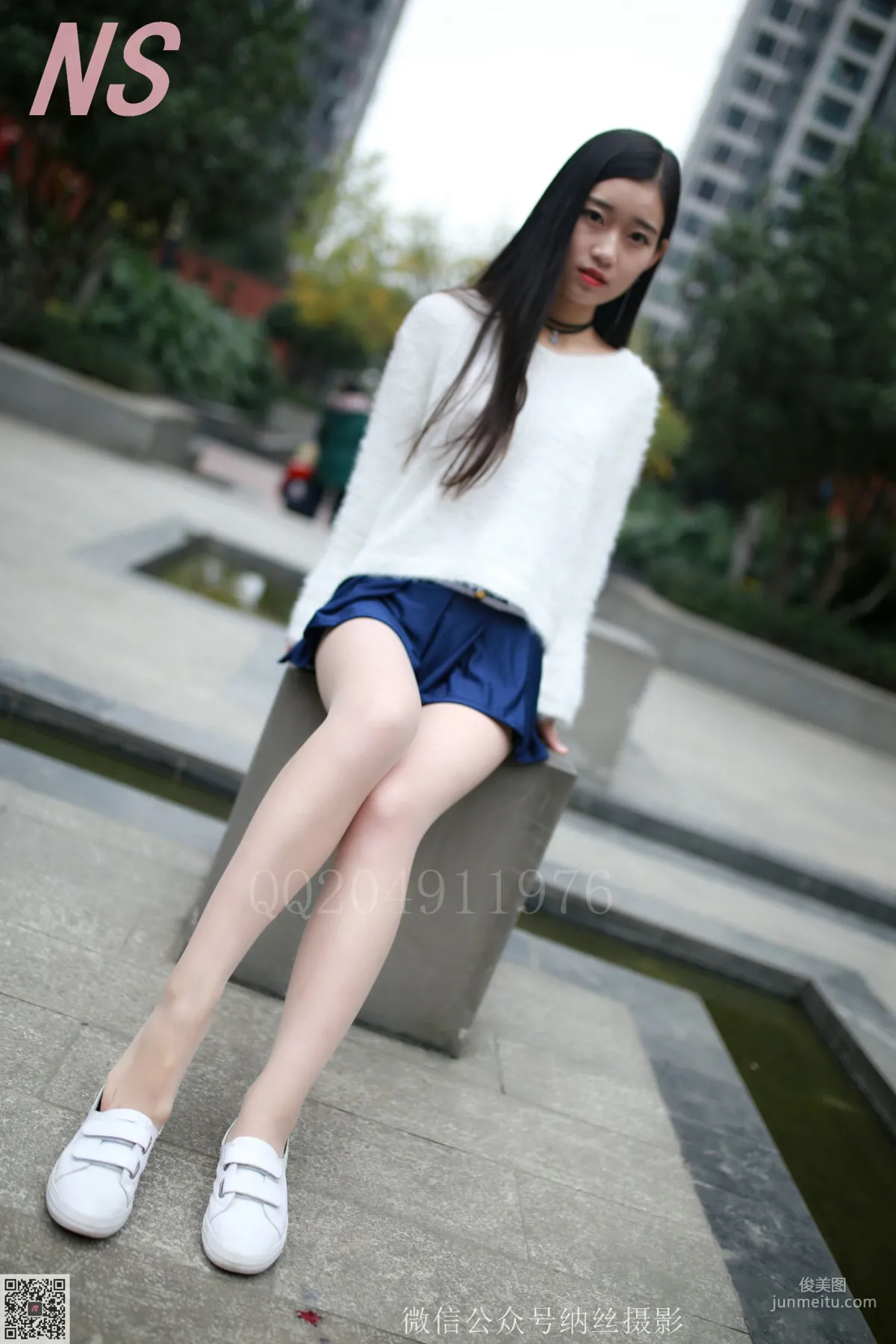 Shan Shan, Ultra Short Skirt, Beautiful Legs, Flesh Stockings, [NASI] NO.097 Photo Set photo 9