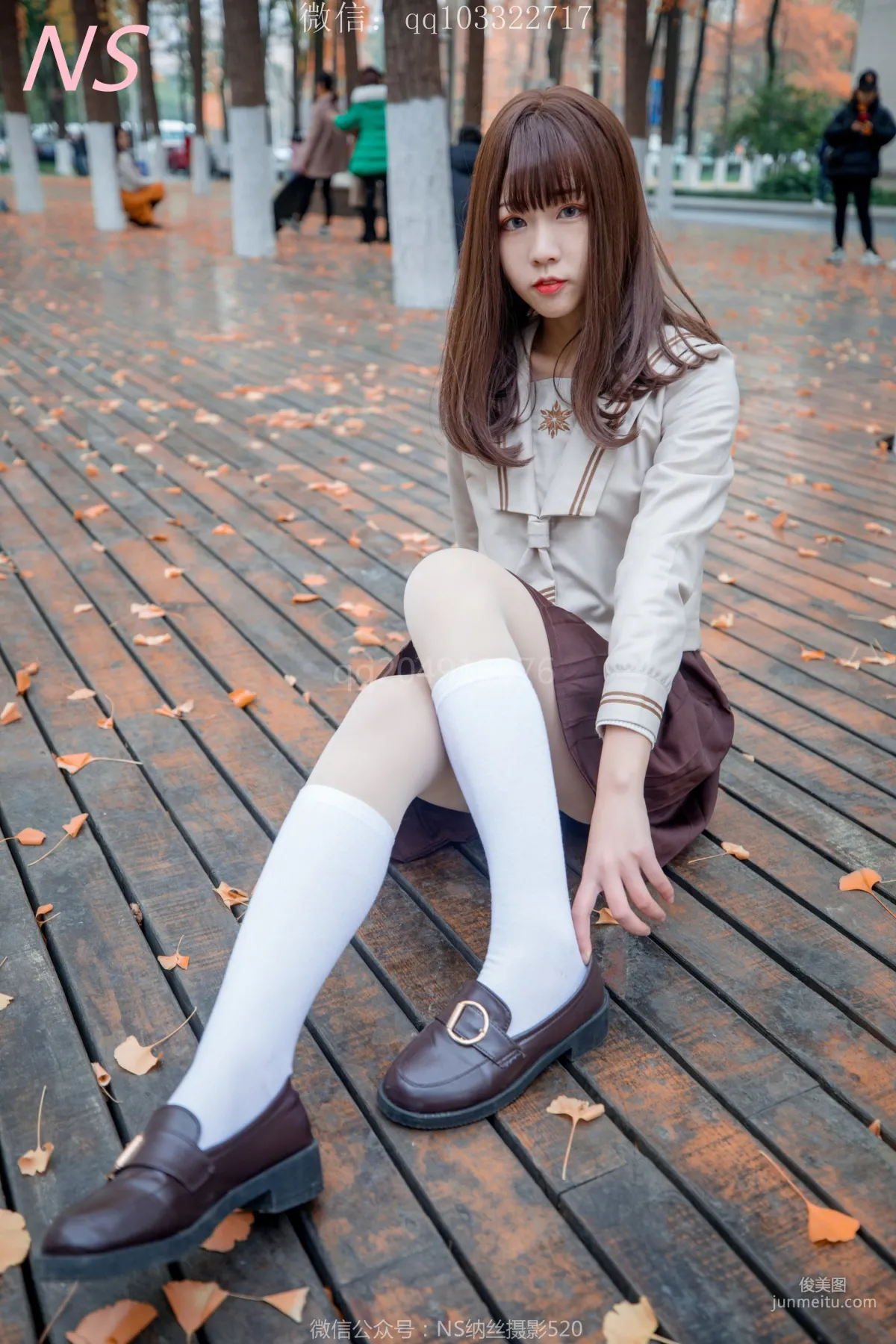 枫之少女《白丝肉丝萌萌哒的枫》 [纳丝摄影] 写真集19