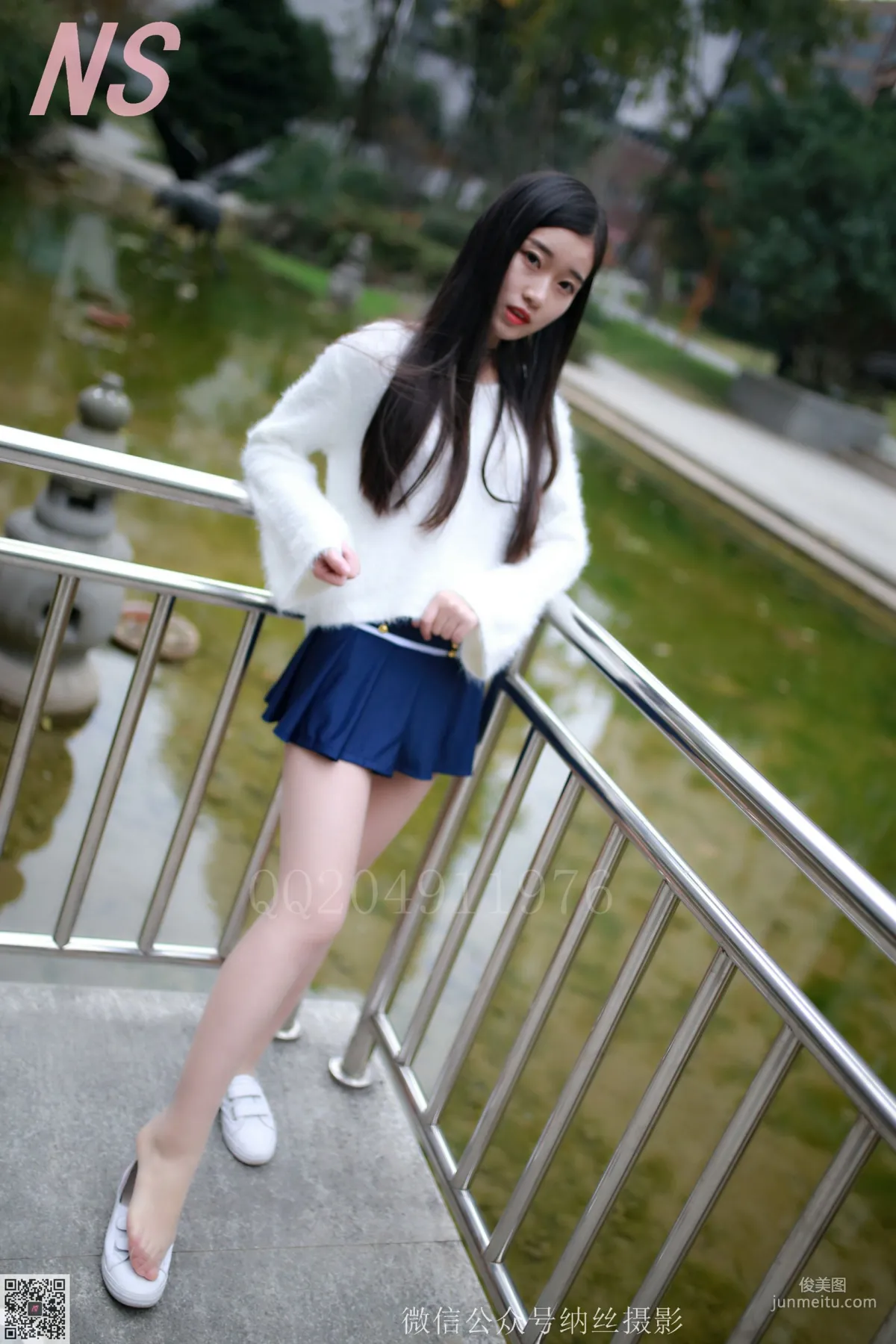珊珊《超短裙美腿肉丝》 [纳丝摄影] NO.097 写真集45