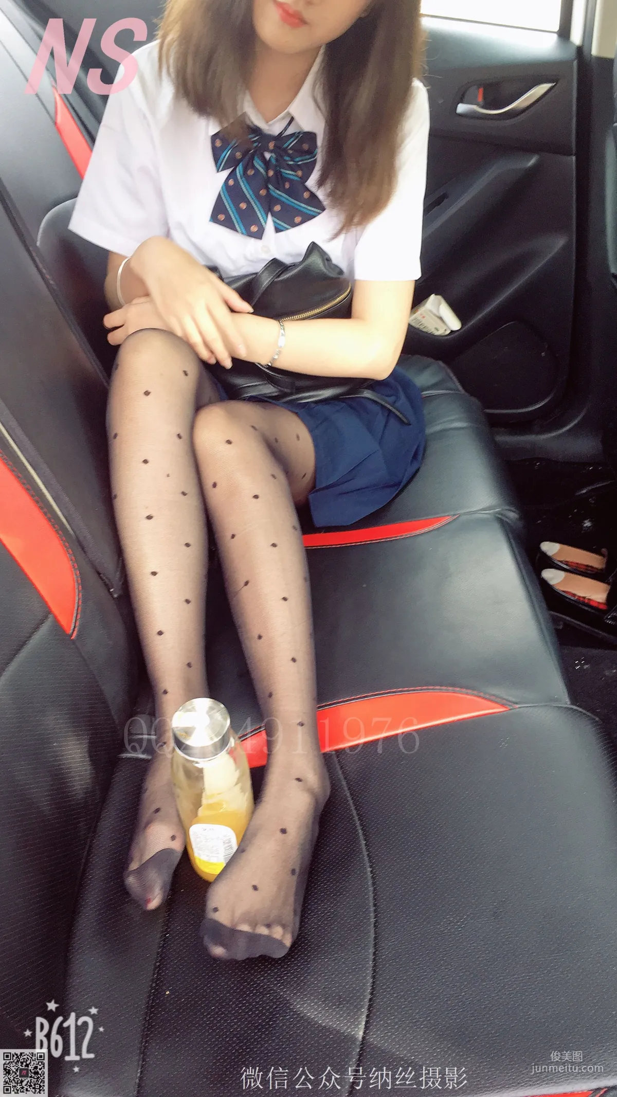 Wen Wen, OL Black Polka Dot Stockings [NASI] NO.057 Photo Set photo 35