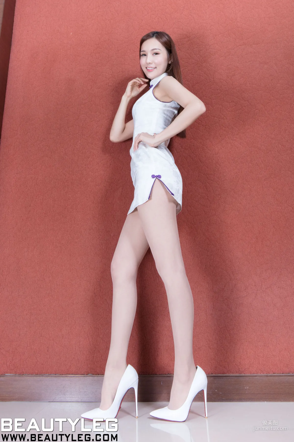 Leg Model Amber, Qipao + Short Skirt Uniform Legs [Beautyleg] No.1846 Photo Set photo 3