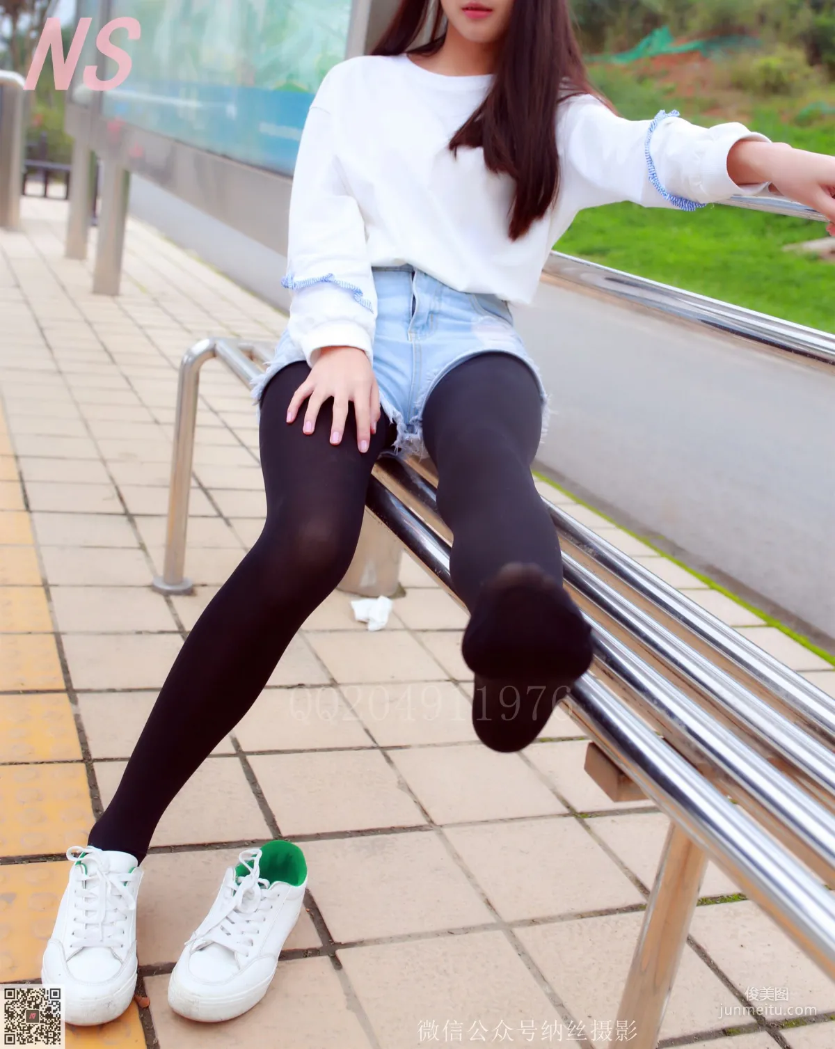 Chen Nuanyang "Denim Shorts, Black Stockings" [NASI] NO.061 Photo Set photo 14