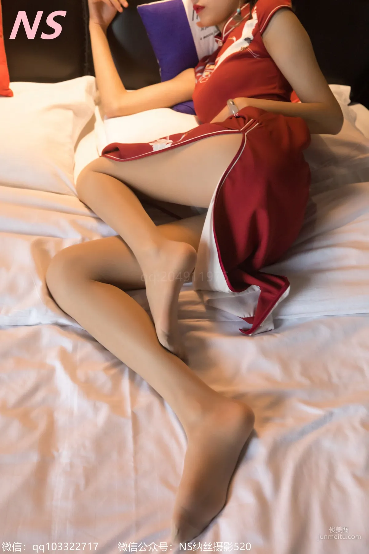 Zhang Ruoruo, Qipao and Stockings [NASI] Photo Set photo 46