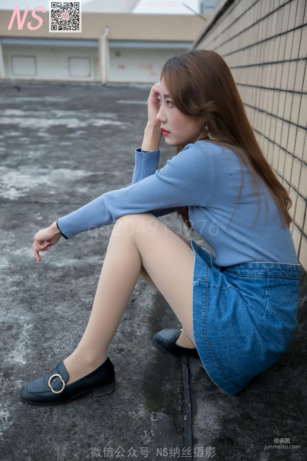 舒怡《女神天台肉色丝袜》 [纳丝摄影] 写真集22