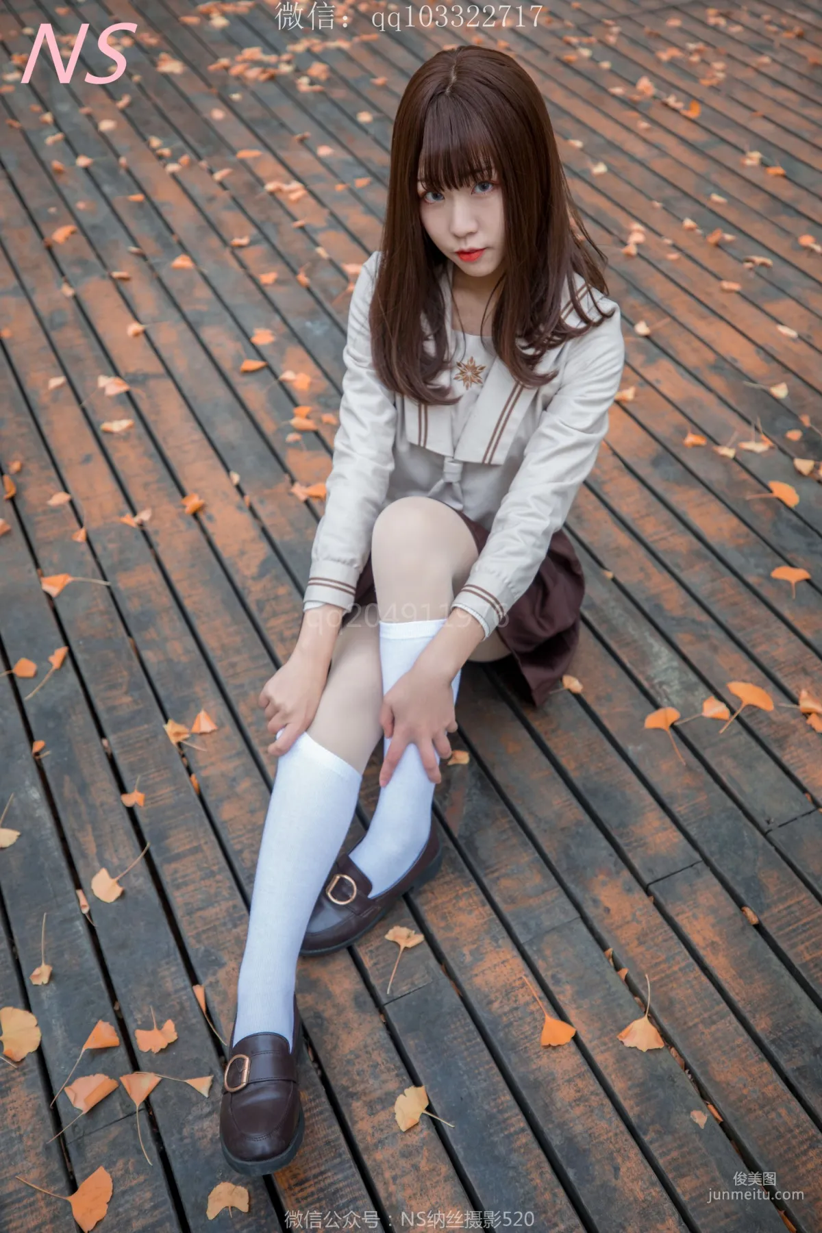 枫之少女《白丝肉丝萌萌哒的枫》 [纳丝摄影] 写真集18