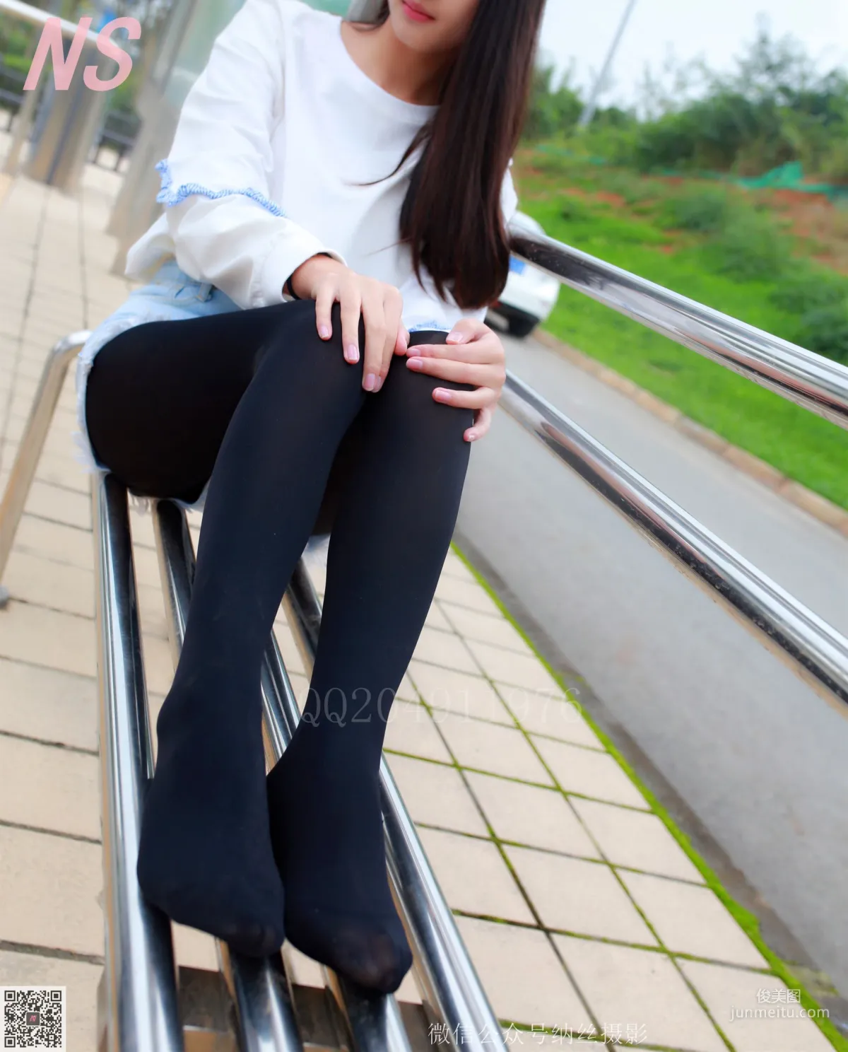 Chen Nuanyang "Denim Shorts, Black Stockings" [NASI] NO.061 Photo Set photo 16