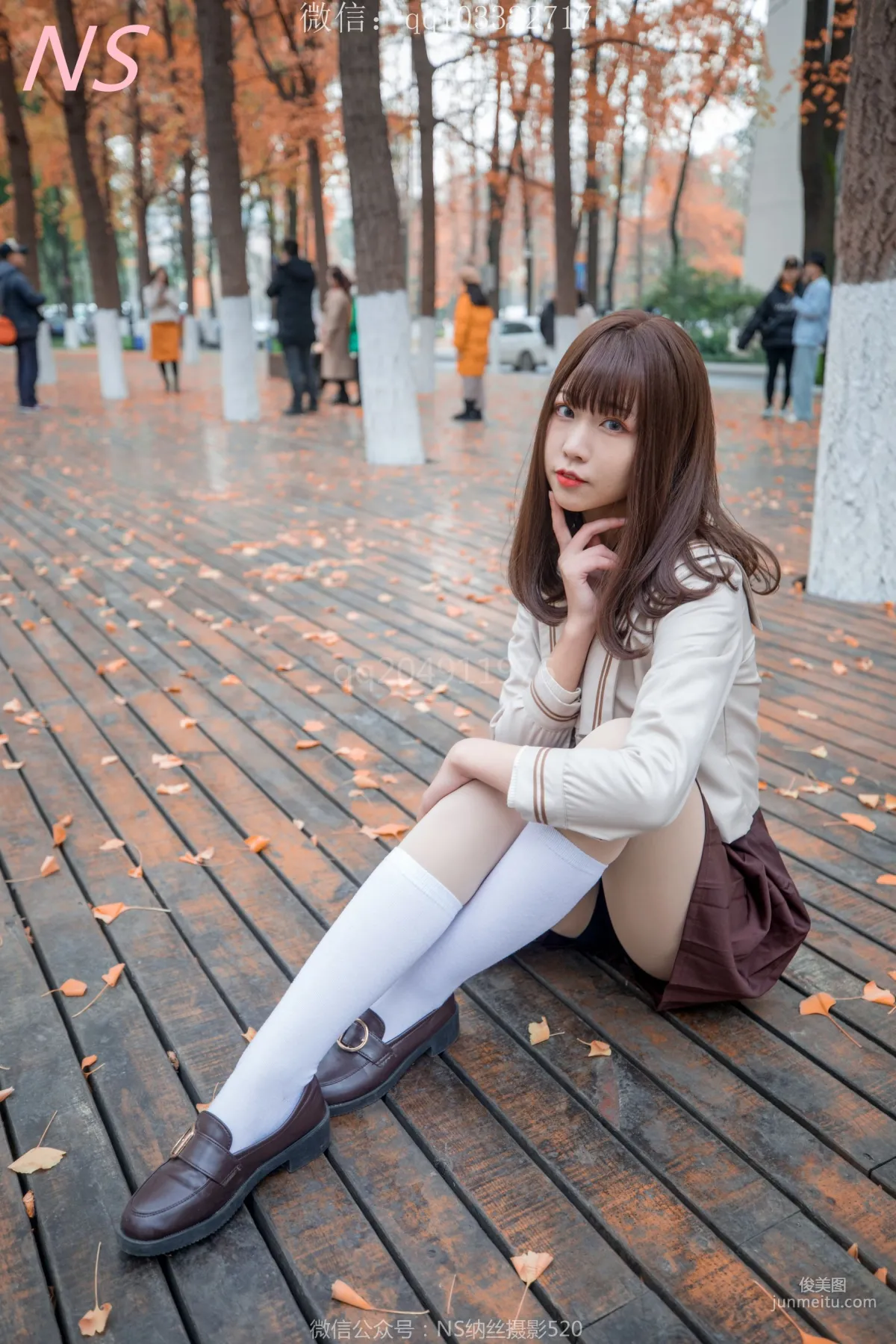 枫之少女《白丝肉丝萌萌哒的枫》 [纳丝摄影] 写真集17