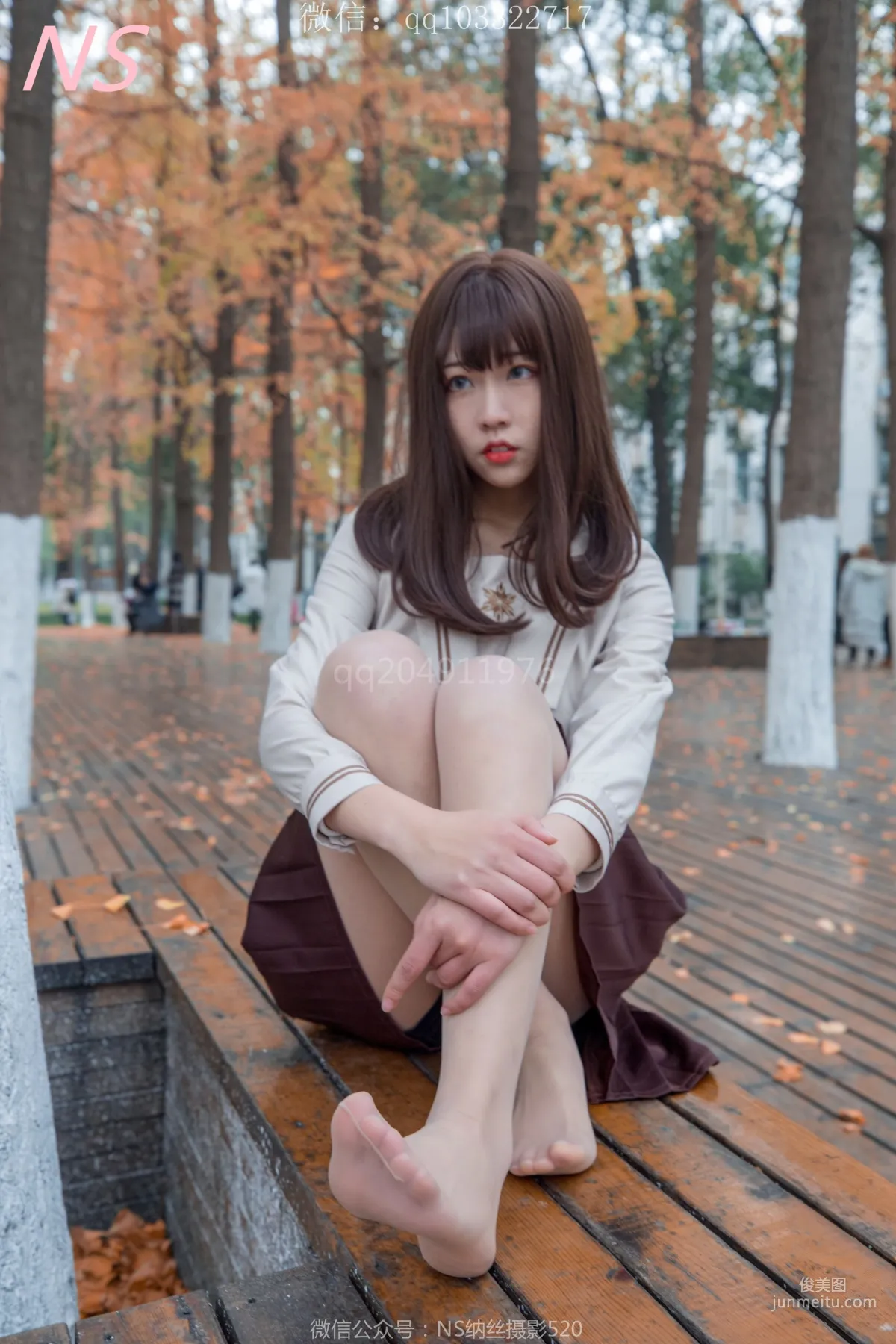 枫之少女《白丝肉丝萌萌哒的枫》 [纳丝摄影] 写真集86