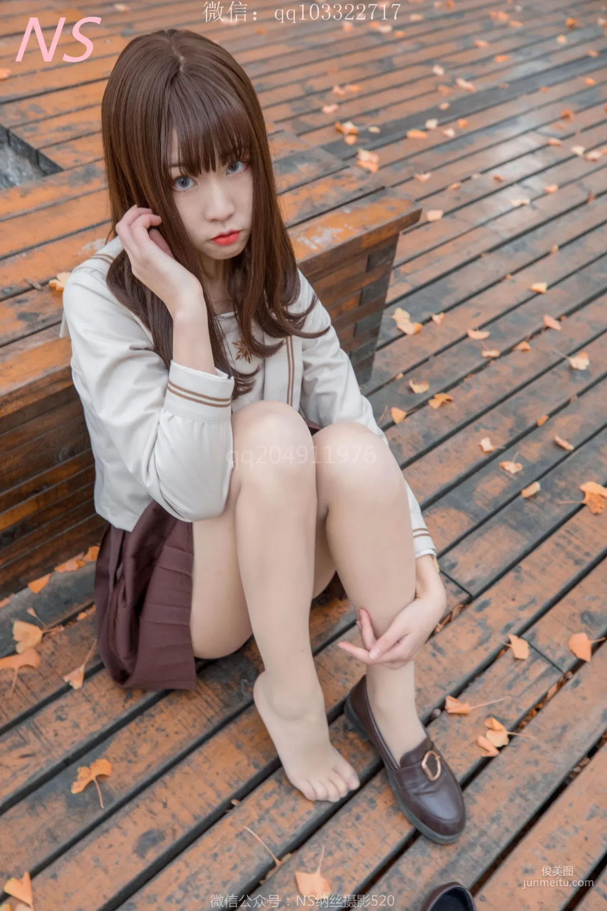 枫之少女《白丝肉丝萌萌哒的枫》 [纳丝摄影] 写真集61