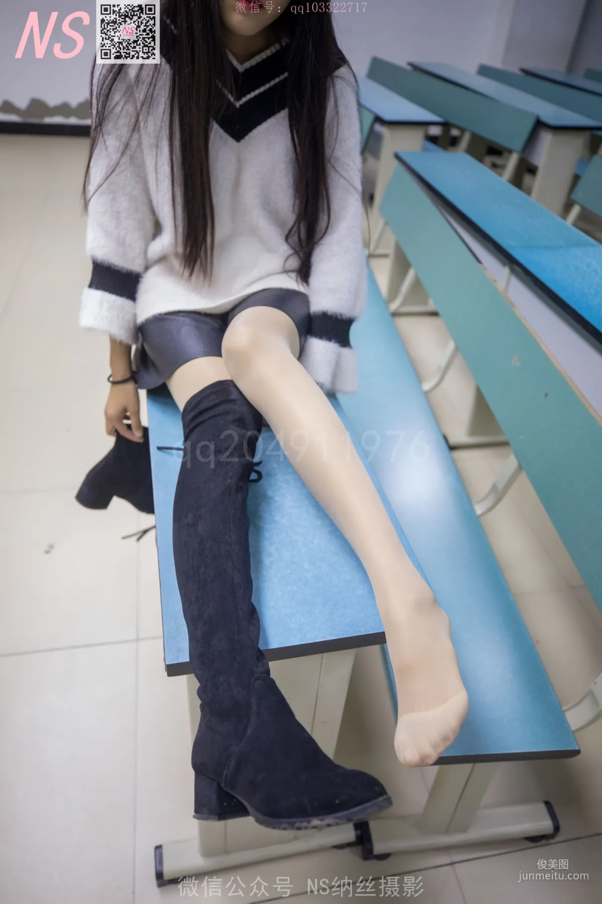 雨佳《丝袜学记》 [纳丝摄影] 写真集9