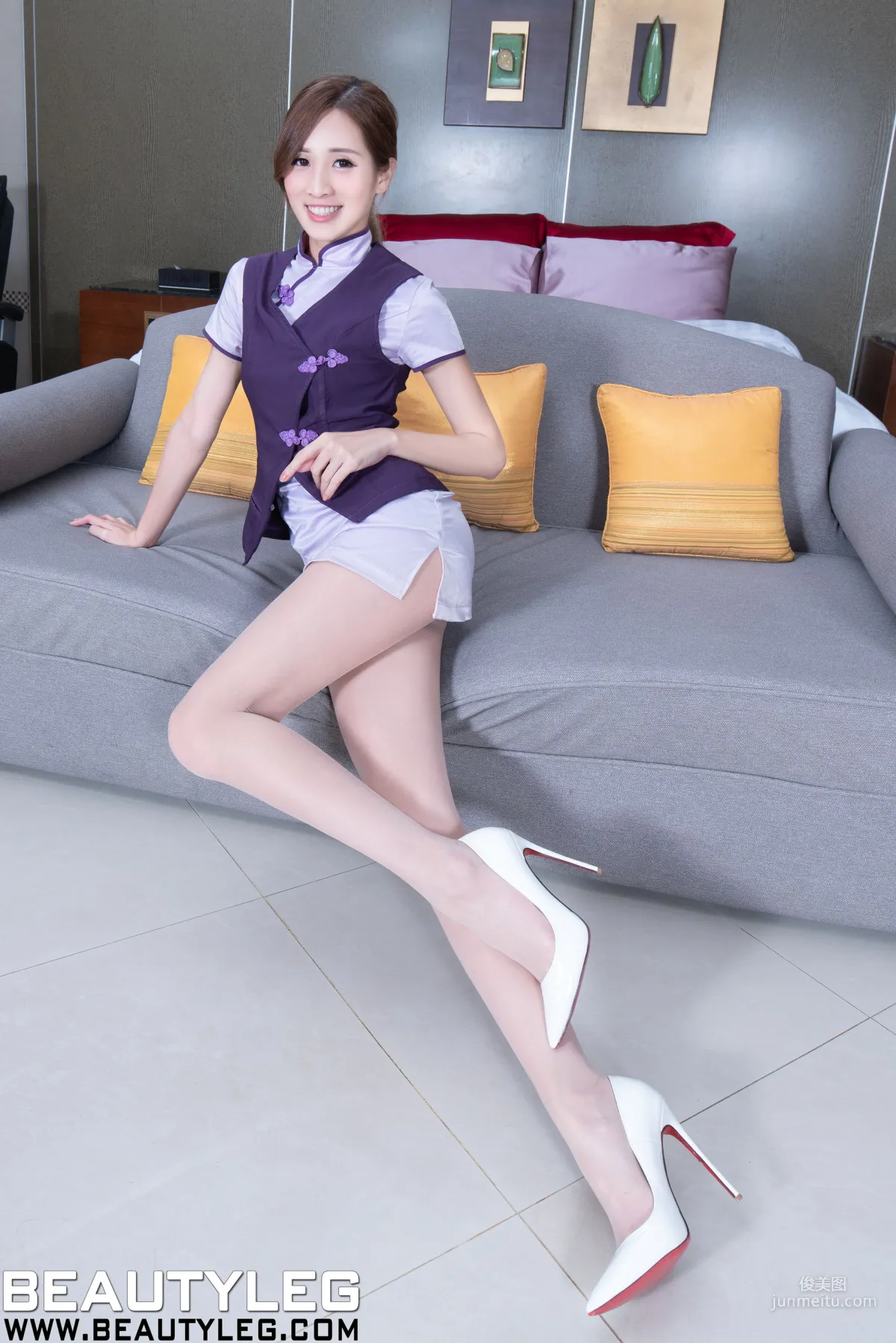Tuimo Yun, Short Skirt Uniform Stockings Beautiful Legs [Beautyleg] No.1848 Photo Set photo 13