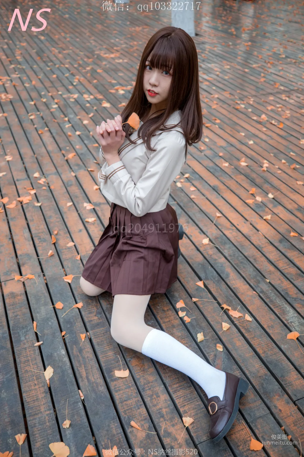 枫之少女《白丝肉丝萌萌哒的枫》 [纳丝摄影] 写真集9