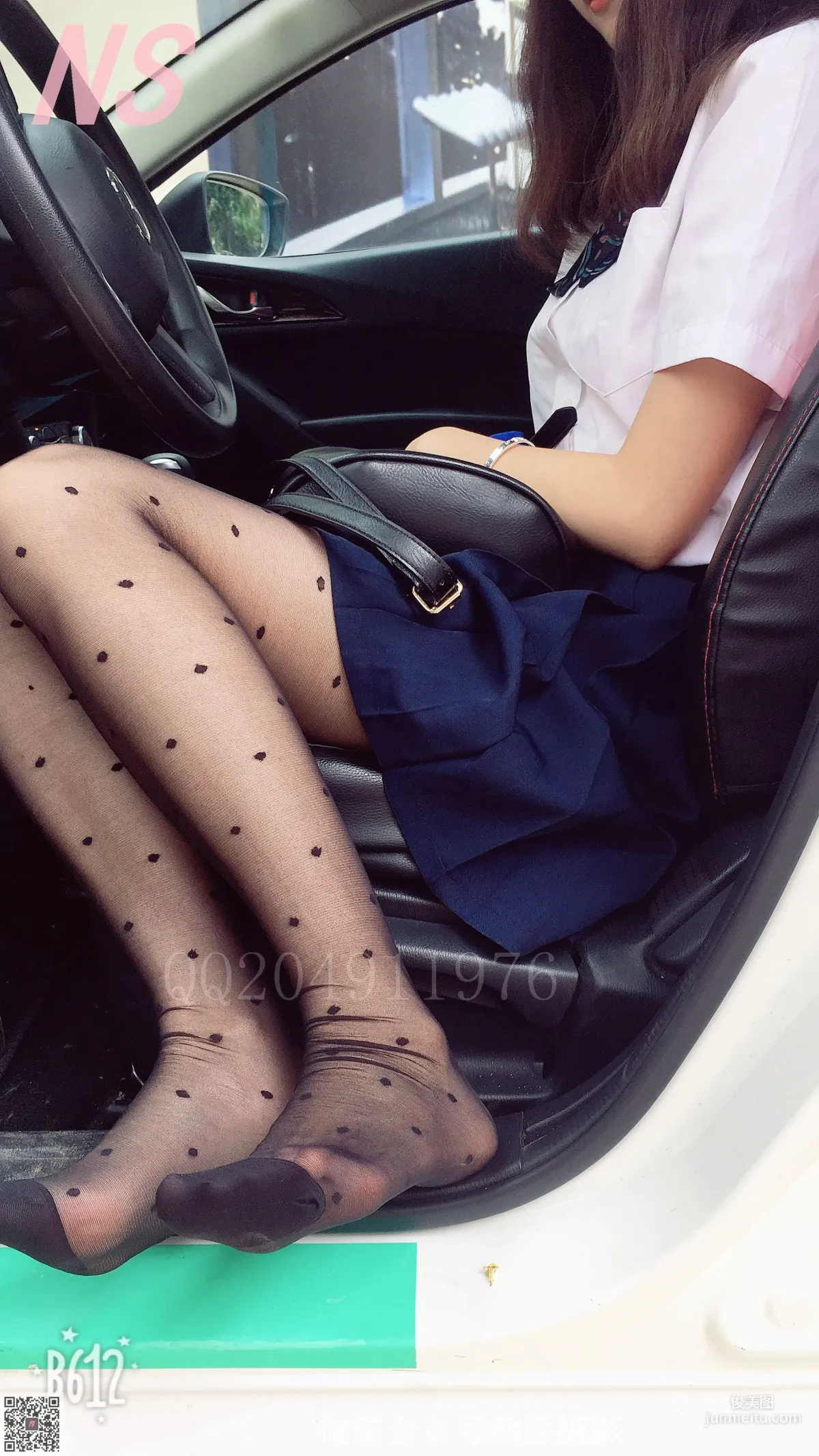 Wen Wen, OL Black Polka Dot Stockings [NASI] NO.057 Photo Set photo 15