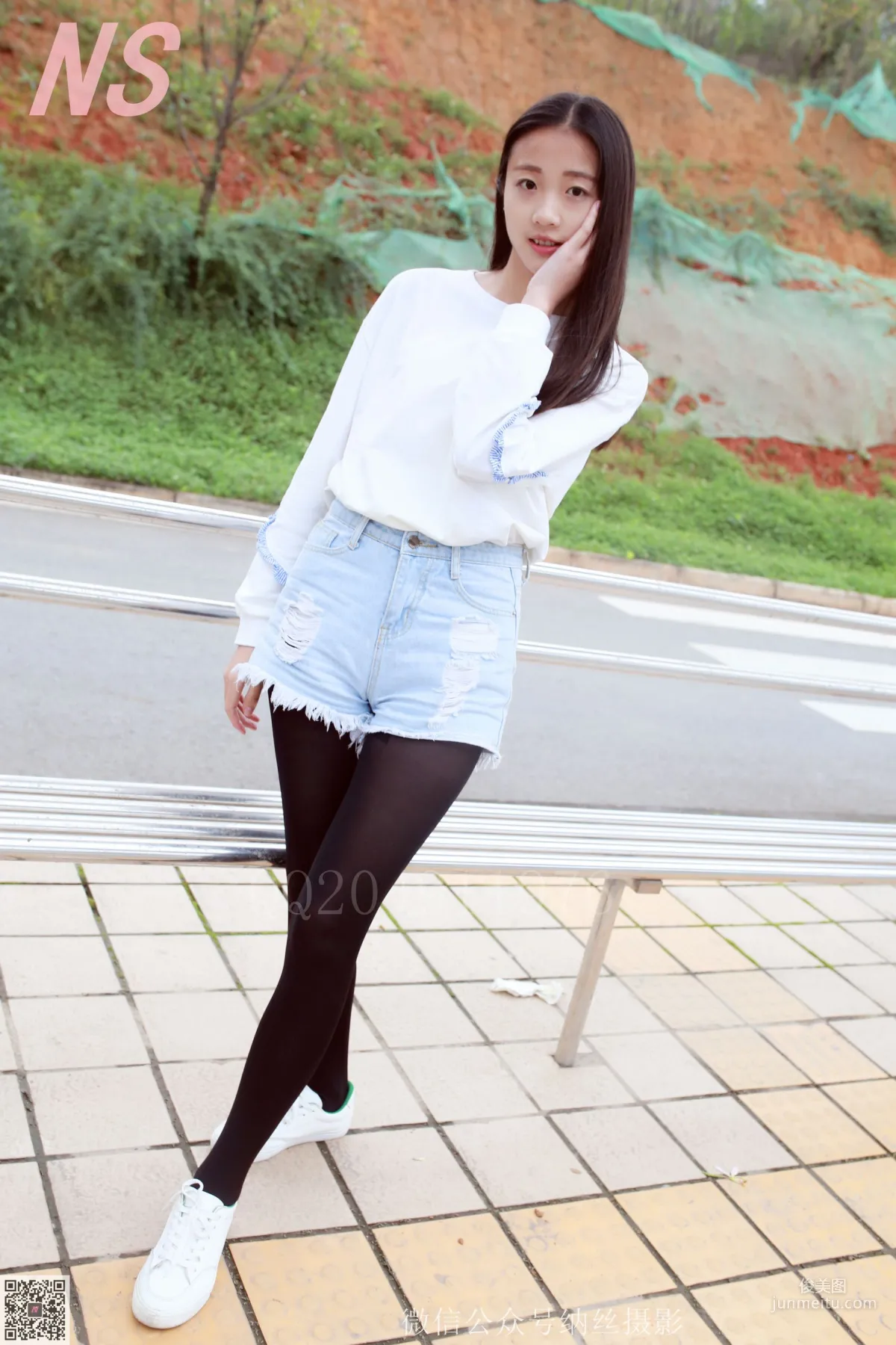 Chen Nuanyang "Denim Shorts, Black Stockings" [NASI] NO.061 Photo Set photo 11