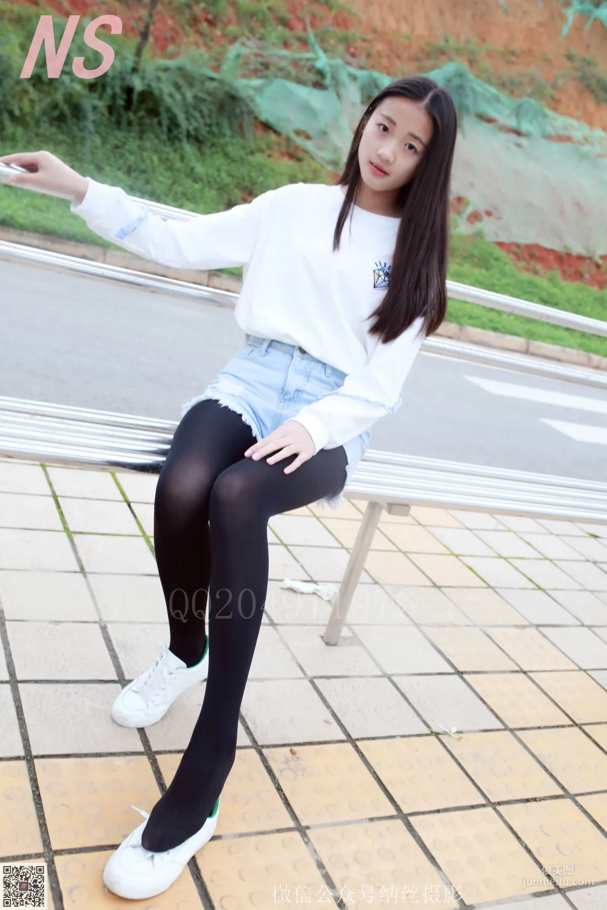 Chen Nuanyang "Denim Shorts, Black Stockings" [NASI] NO.061 Photo Set photo 12