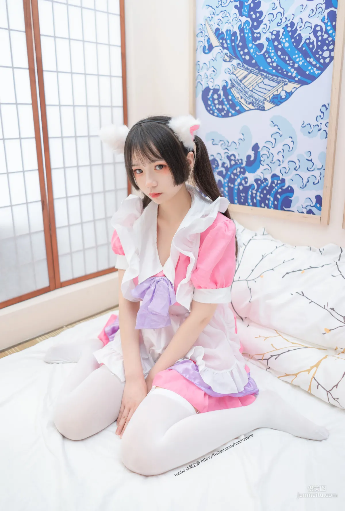 《粉紅女仆的白絲》 [輕蘭映畫] Grand.011 寫真集 76