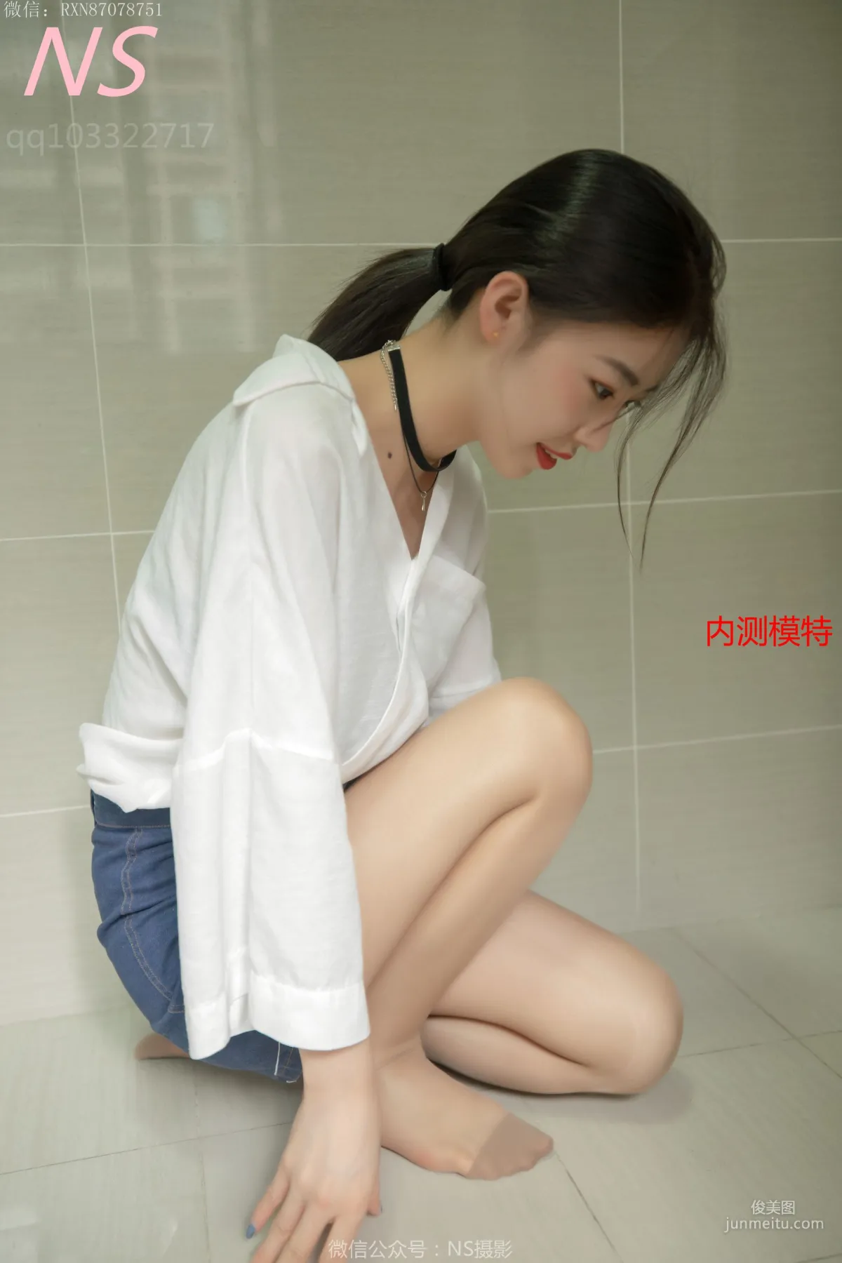 小狐狸《纯纯女孩居家肉丝》 [纳丝摄影] 写真集44