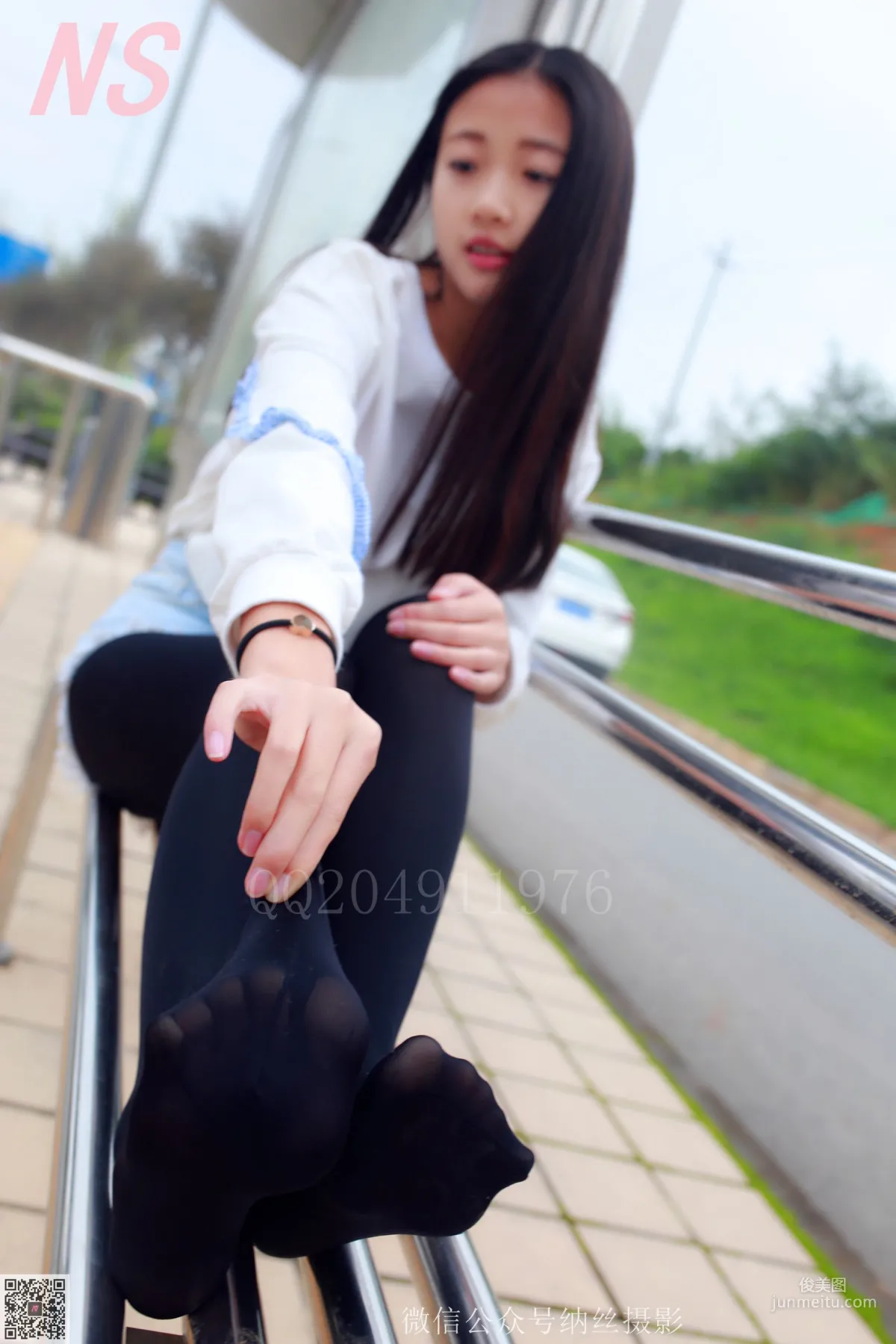 Chen Nuanyang "Denim Shorts, Black Stockings" [NASI] NO.061 Photo Set photo 19