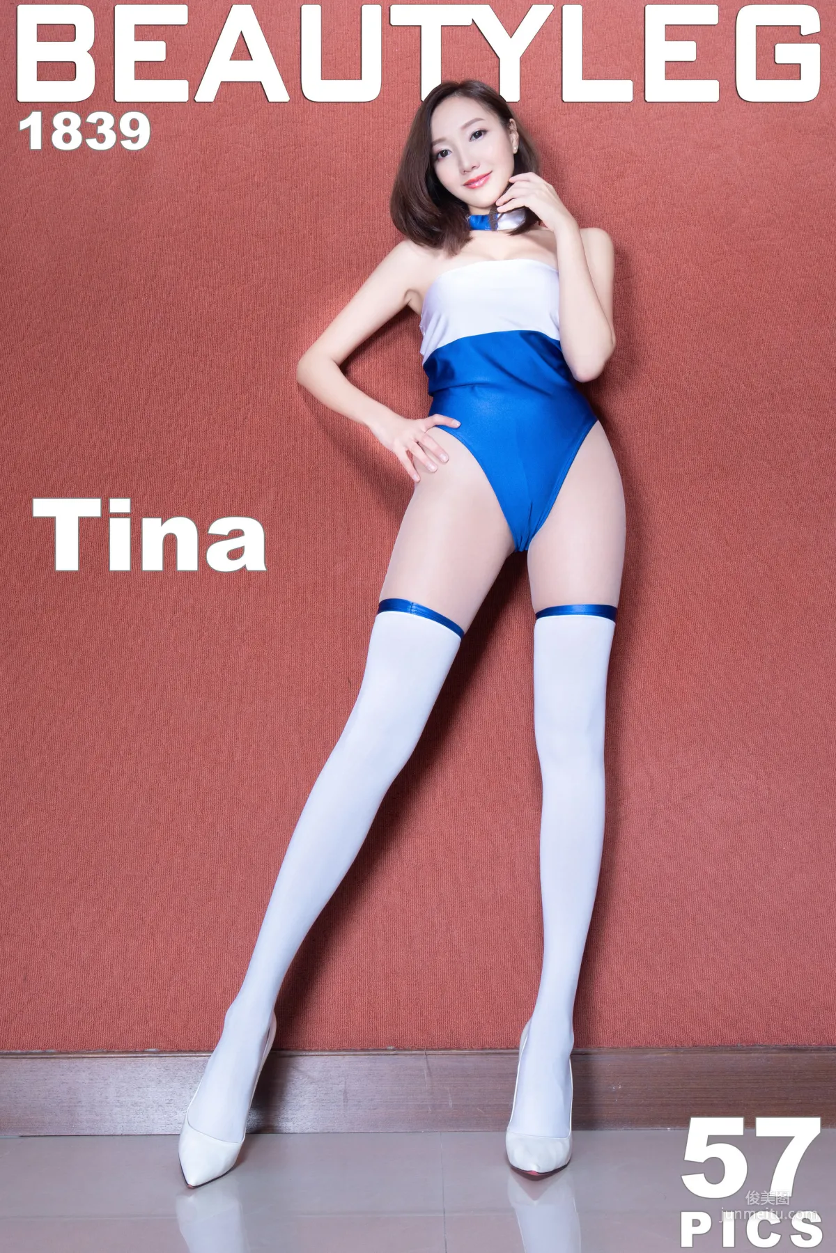 Leg Model Tina, High-Cut Uniform + Nude Stockings and Beautiful Legs [Beautyleg] No.1839 Photo Set photo 1