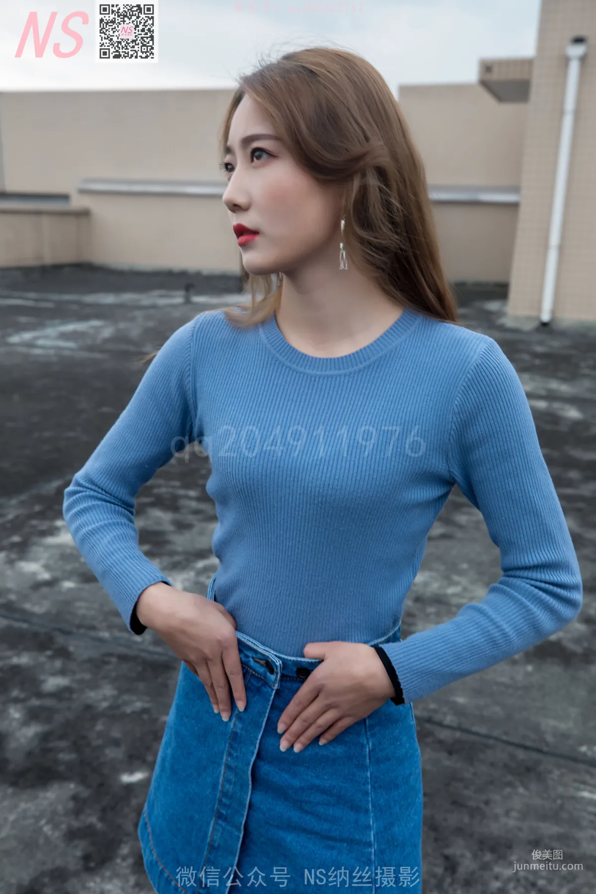 舒怡《女神天台肉色丝袜》 [纳丝摄影] 写真集30