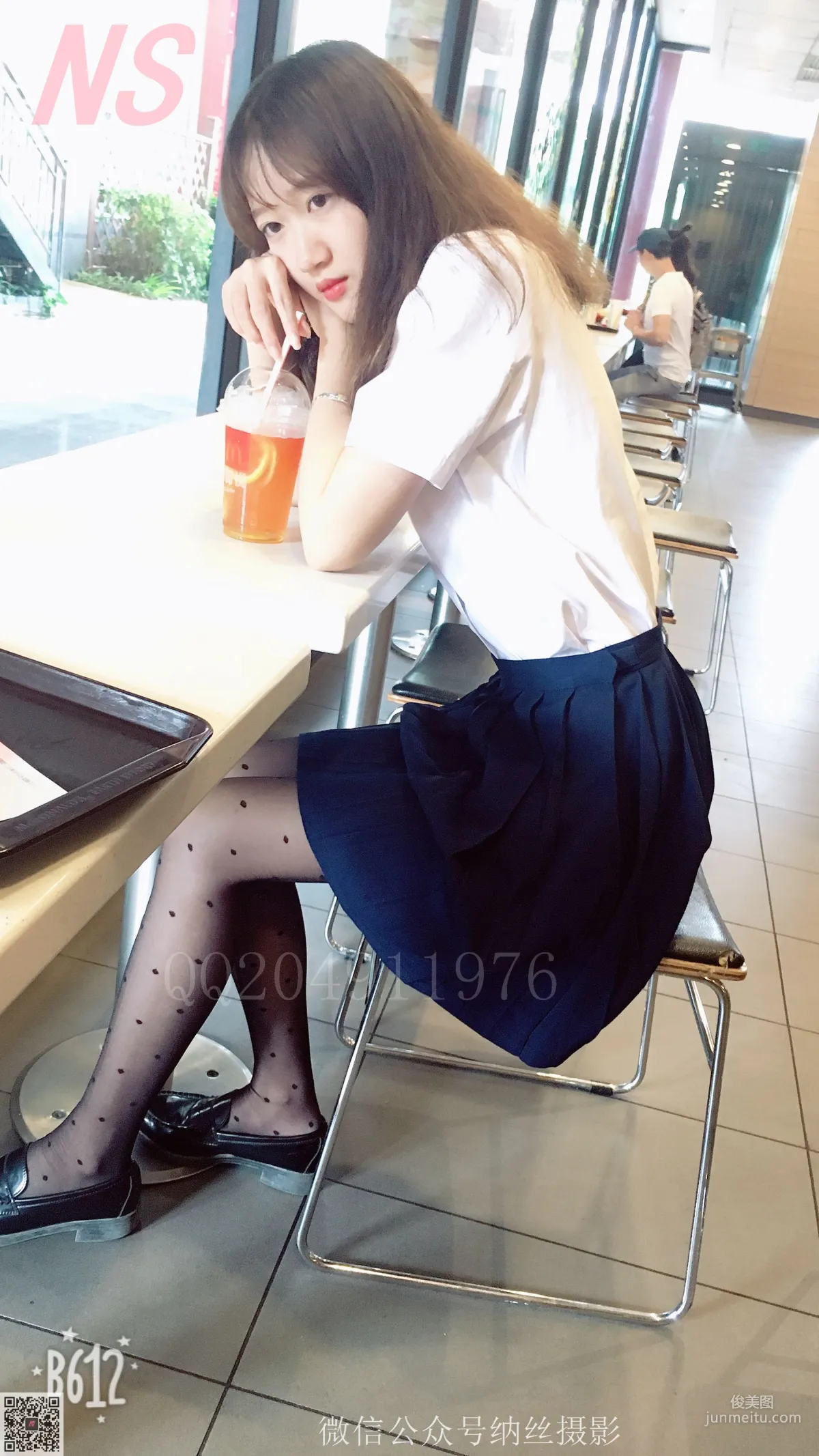 Wen Wen, OL Black Polka Dot Stockings [NASI] NO.057 Photo Set photo 9