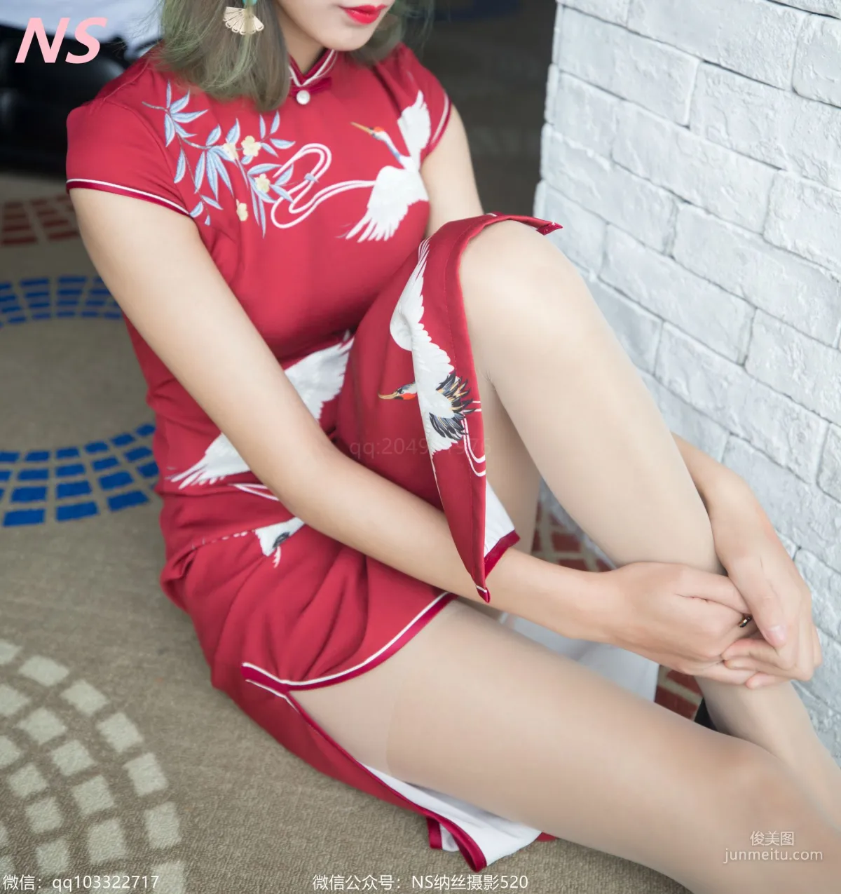Zhang Ruoruo, Qipao and Stockings [NASI] Photo Set photo 3