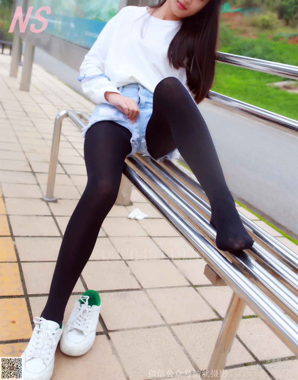 Chen Nuanyang "Denim Shorts, Black Stockings" [NASI] NO.061 Photo Set photo 15