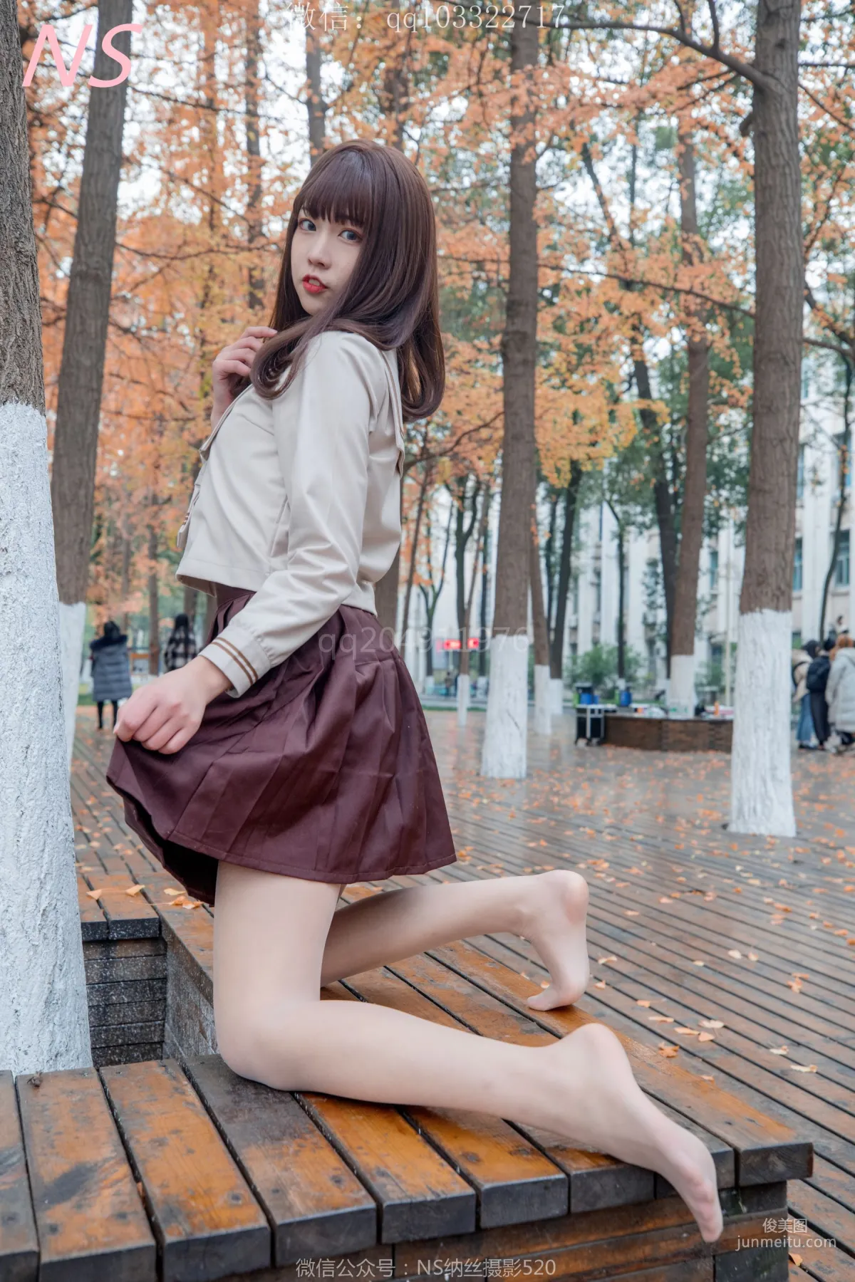 枫之少女《白丝肉丝萌萌哒的枫》 [纳丝摄影] 写真集85