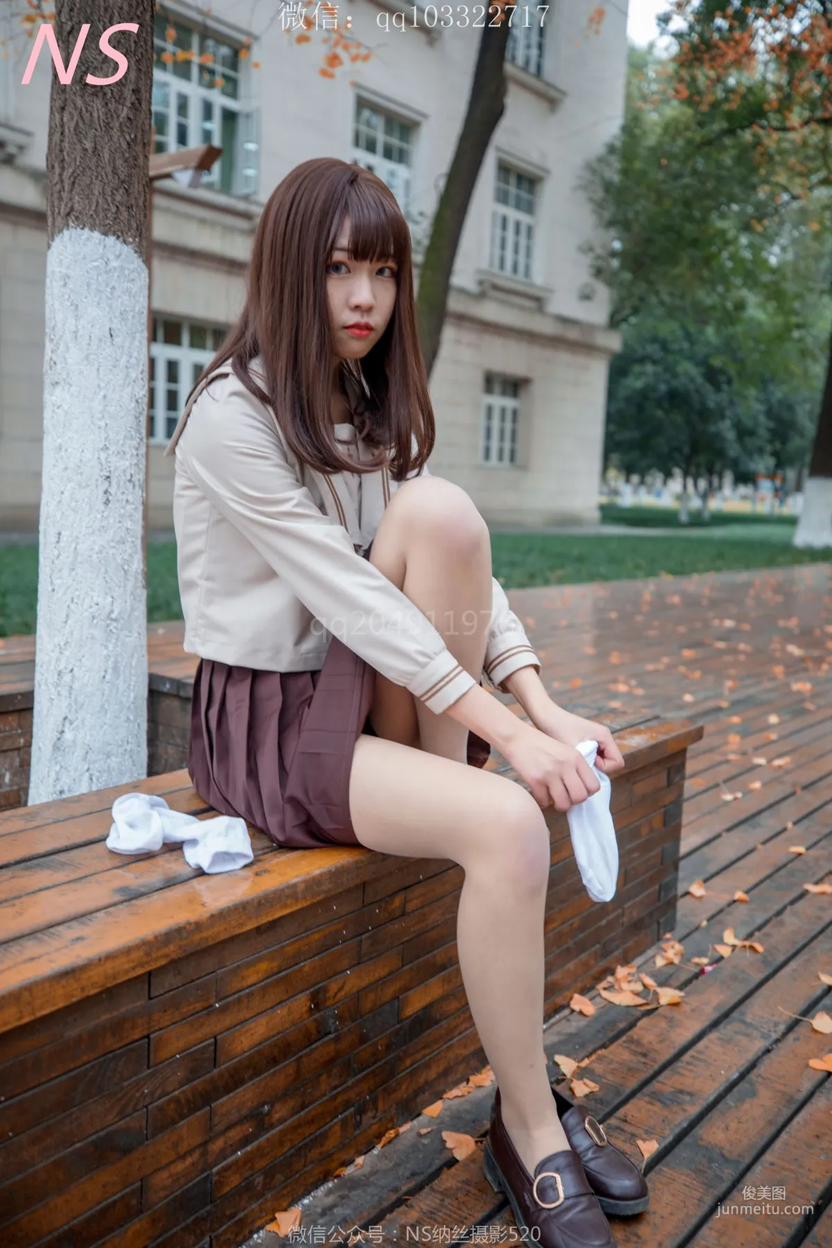 枫之少女《白丝肉丝萌萌哒的枫》 [纳丝摄影] 写真集90