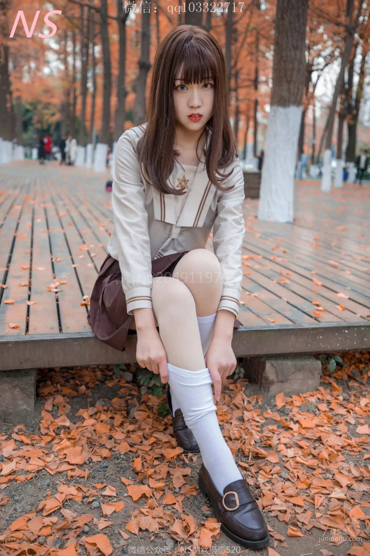 枫之少女《白丝肉丝萌萌哒的枫》 [纳丝摄影] 写真集27