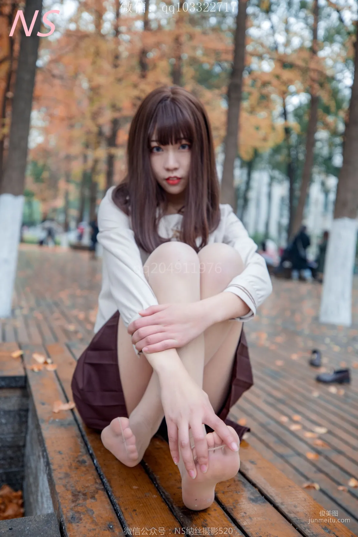 枫之少女《白丝肉丝萌萌哒的枫》 [纳丝摄影] 写真集89