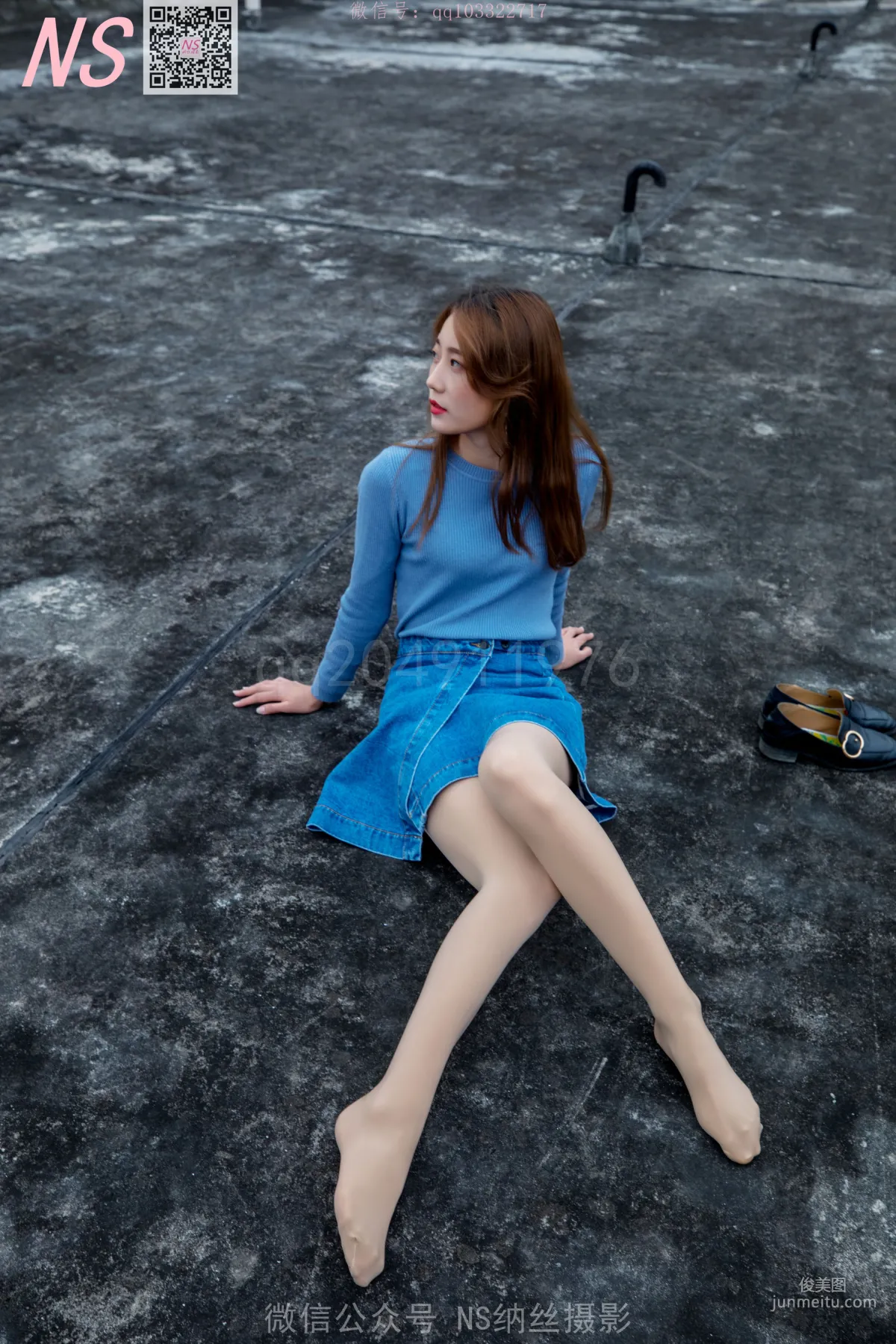 舒怡《女神天台肉色丝袜》 [纳丝摄影] 写真集69
