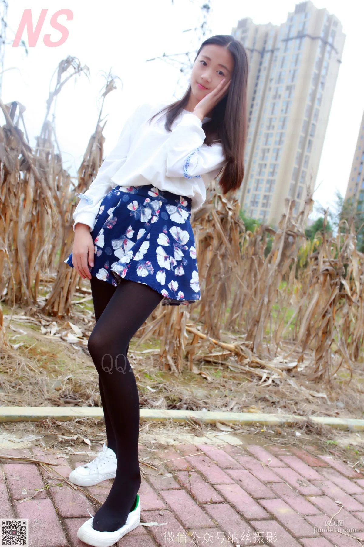 Chen Nuanyang "Denim Shorts, Black Stockings" [NASI] NO.061 Photo Set photo 3
